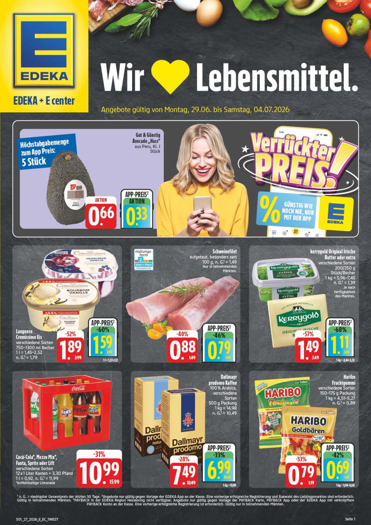 Edeka Prospekte  - 29.6.2026 - 4.7.2026. Seite 1