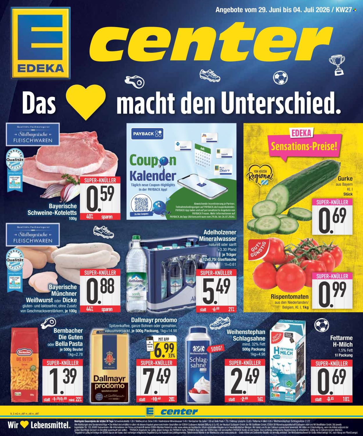 Edeka Prospekte  - 29.6.2026 - 4.7.2026. Seite 1