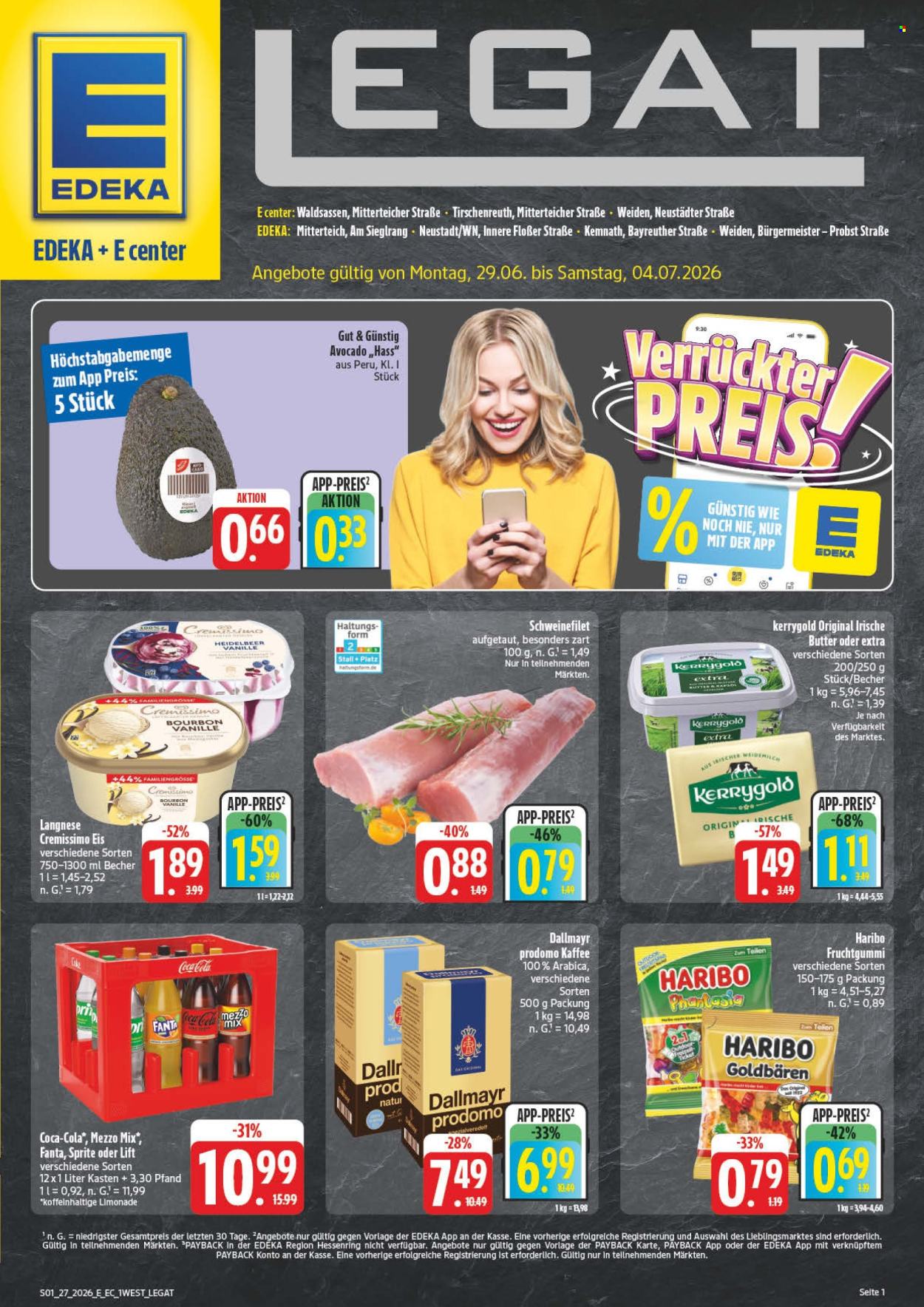 Edeka Prospekte  - 29.6.2026 - 4.7.2026. Seite 1