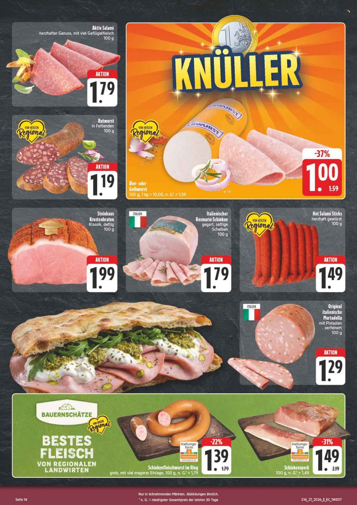Edeka Prospekte  - 29.6.2026 - 4.7.2026. Seite 14