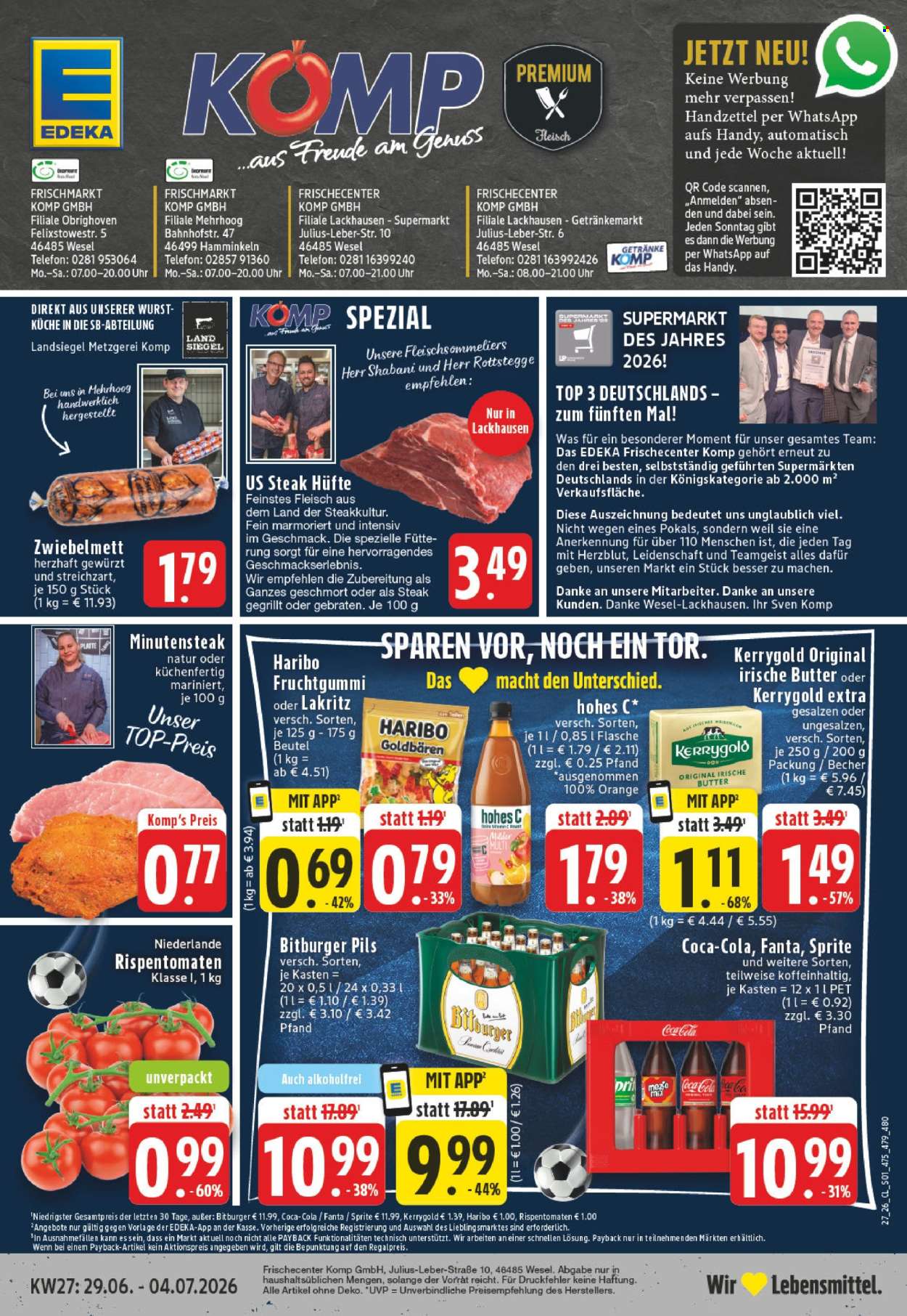 Edeka Prospekte  - 29.6.2026 - 4.7.2026. Seite 1