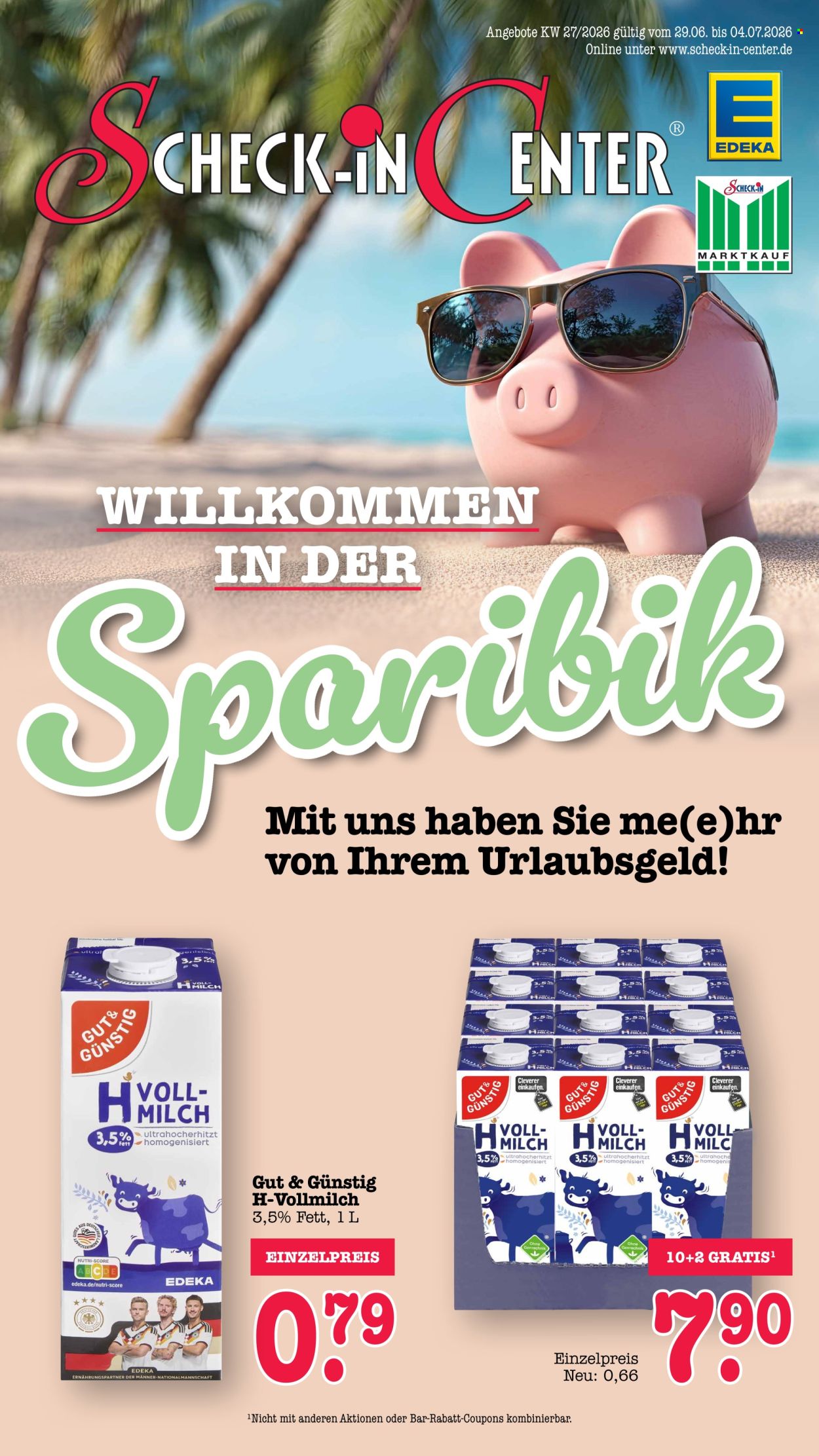 Scheck-in Prospekte  - 29.6.2026 - 4.7.2026. Seite 1