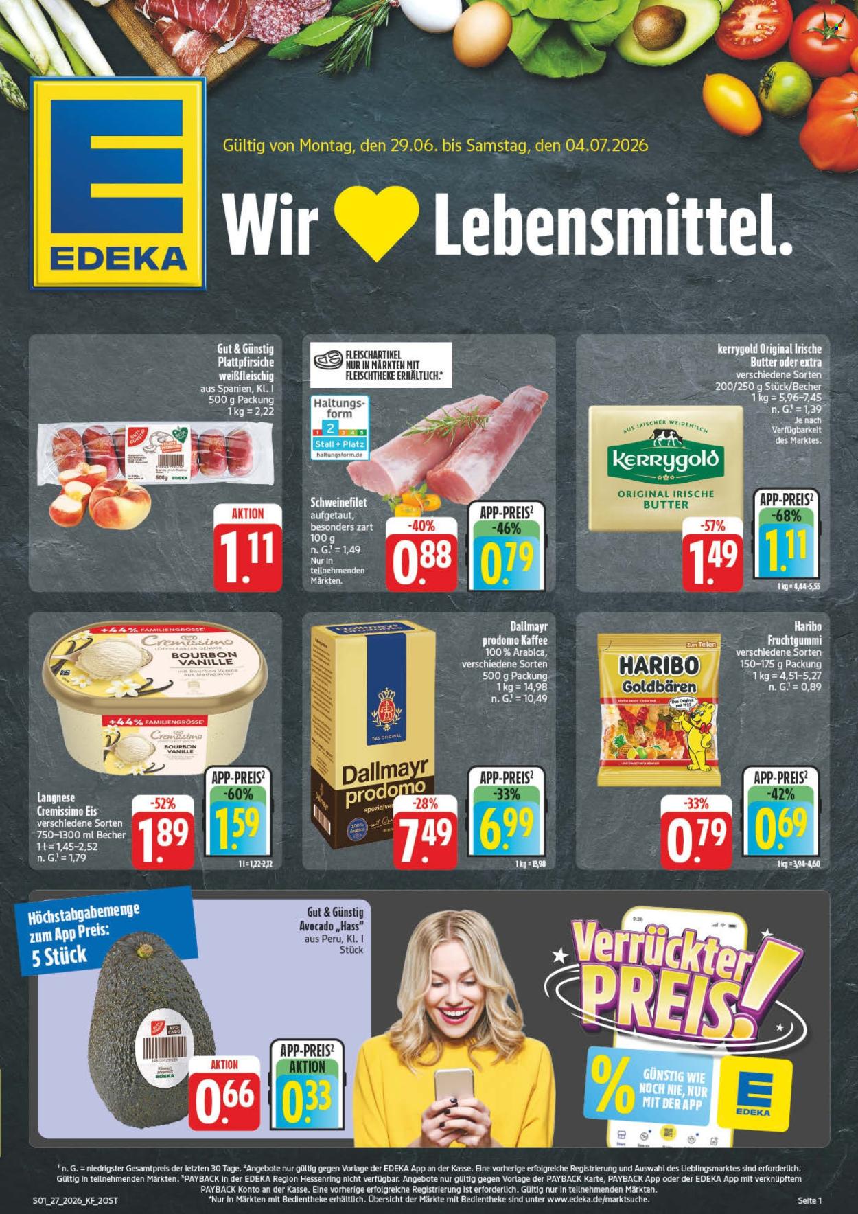 Edeka Prospekte  - 29.6.2026 - 4.7.2026. Seite 1
