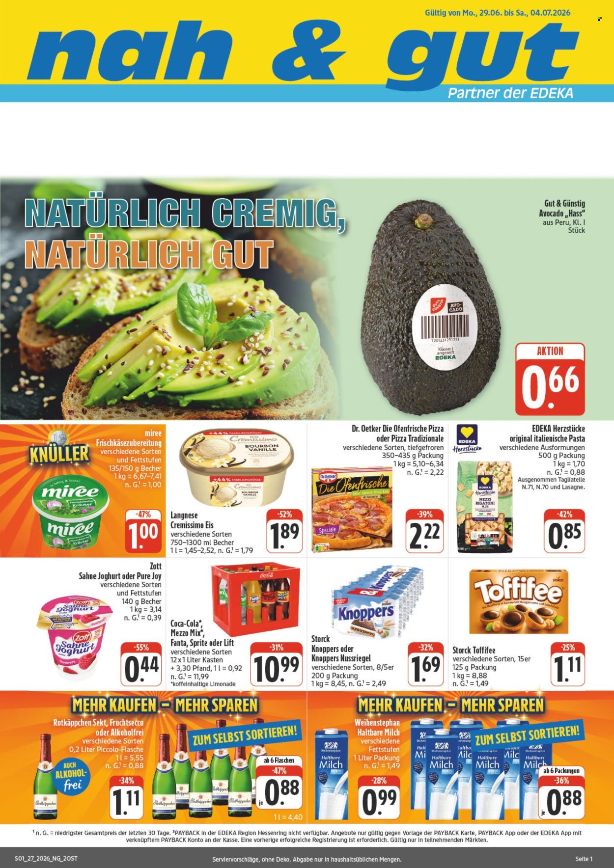 Edeka Prospekte  - 29.6.2026 - 4.7.2026. Seite 1