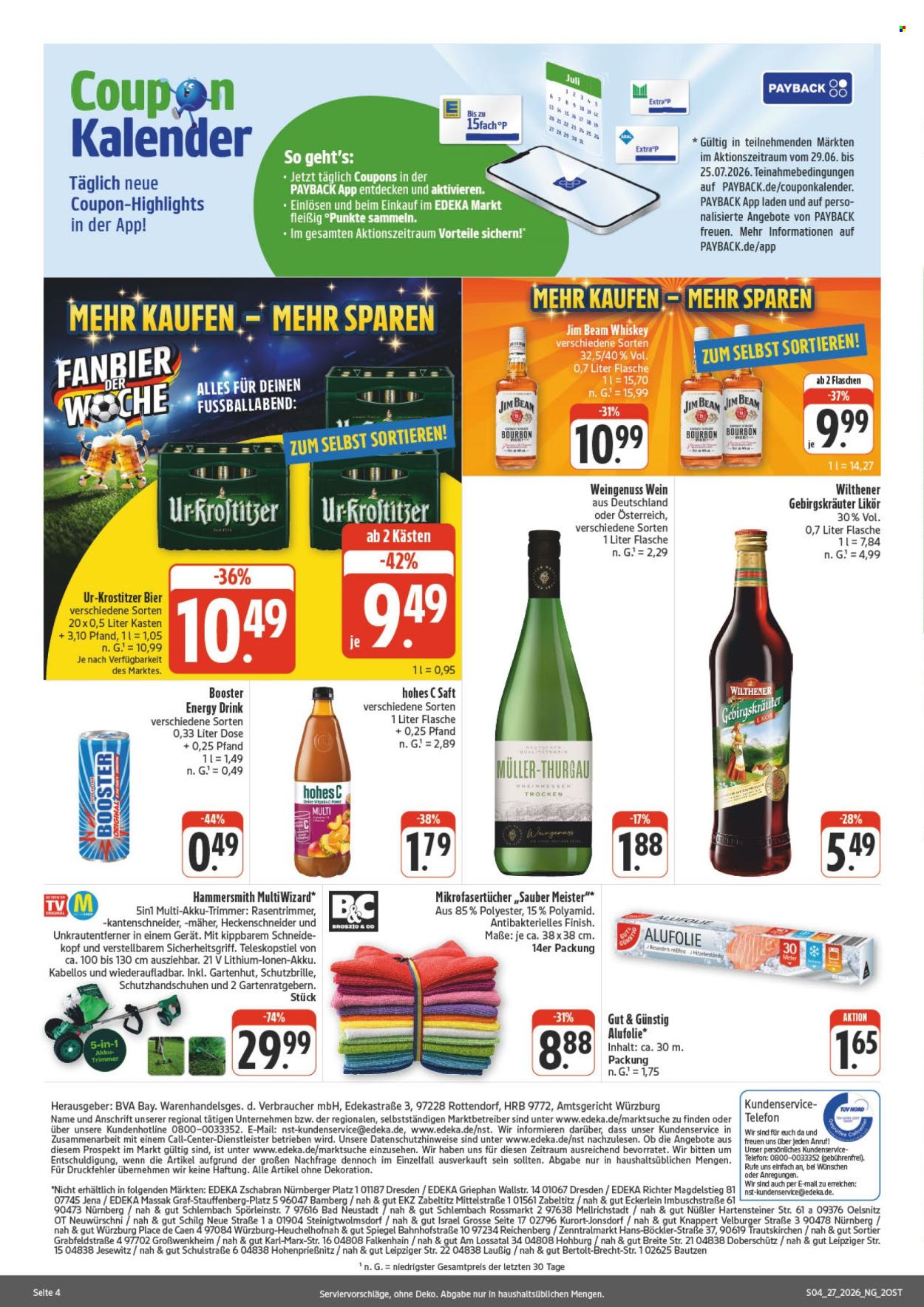 Edeka Prospekte  - 29.6.2026 - 4.7.2026. Seite 4