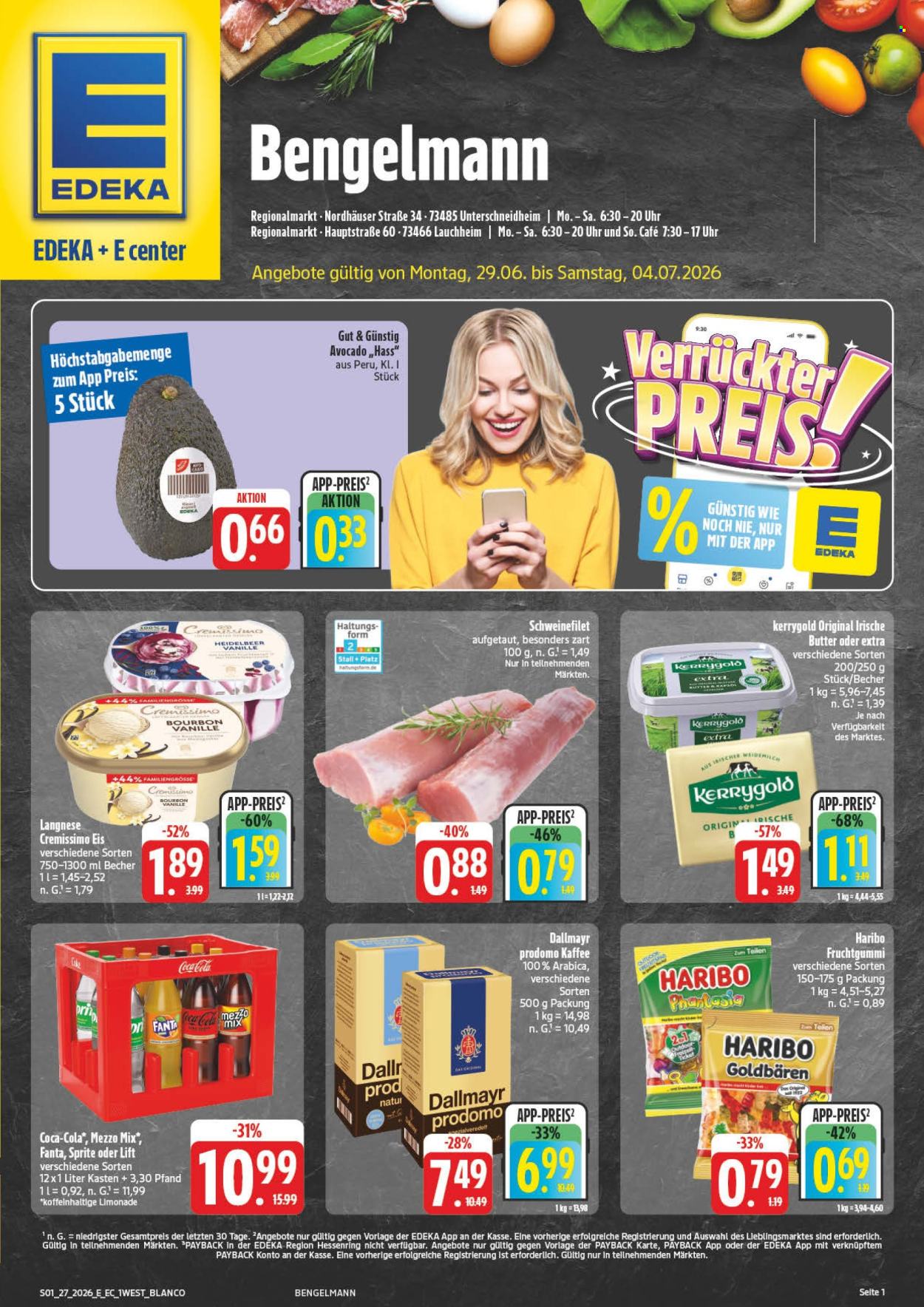 Edeka Prospekte  - 29.6.2026 - 4.7.2026. Seite 1