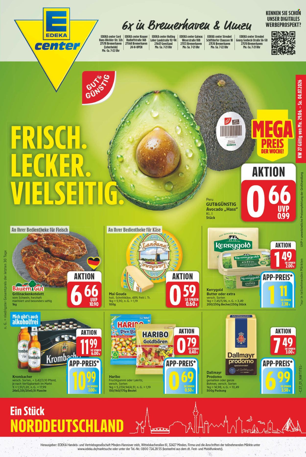 E center Prospekte  - 29.6.2026 - 4.7.2026. Seite 1