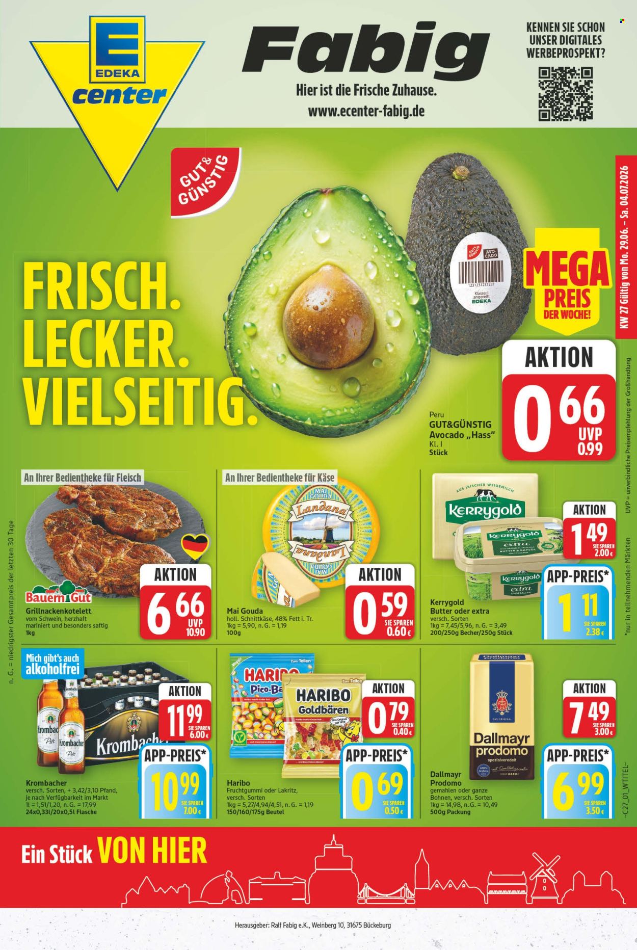 E center Prospekte  - 29.6.2026 - 4.7.2026. Seite 1