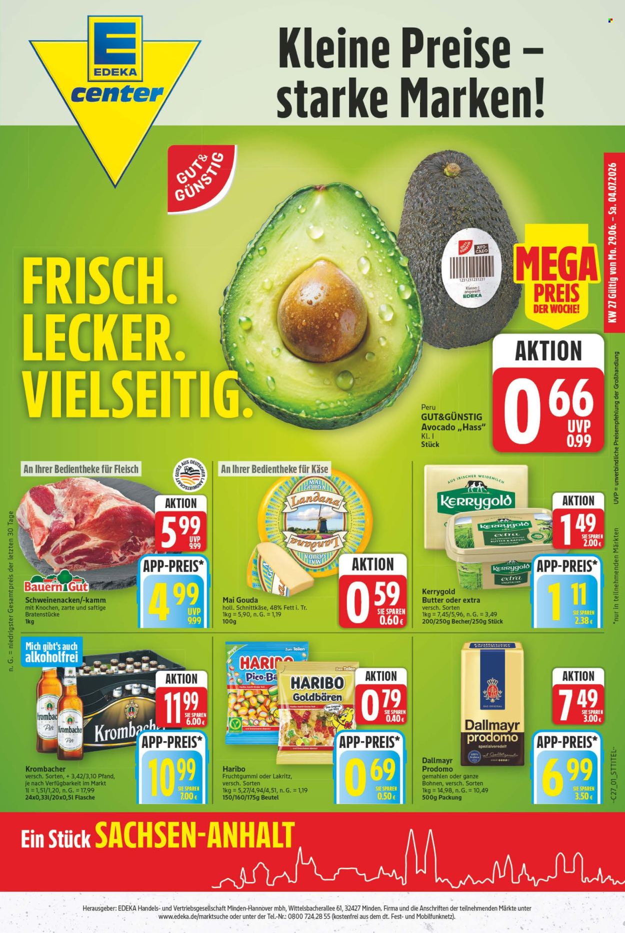 E center Prospekte  - 29.6.2026 - 4.7.2026. Seite 1