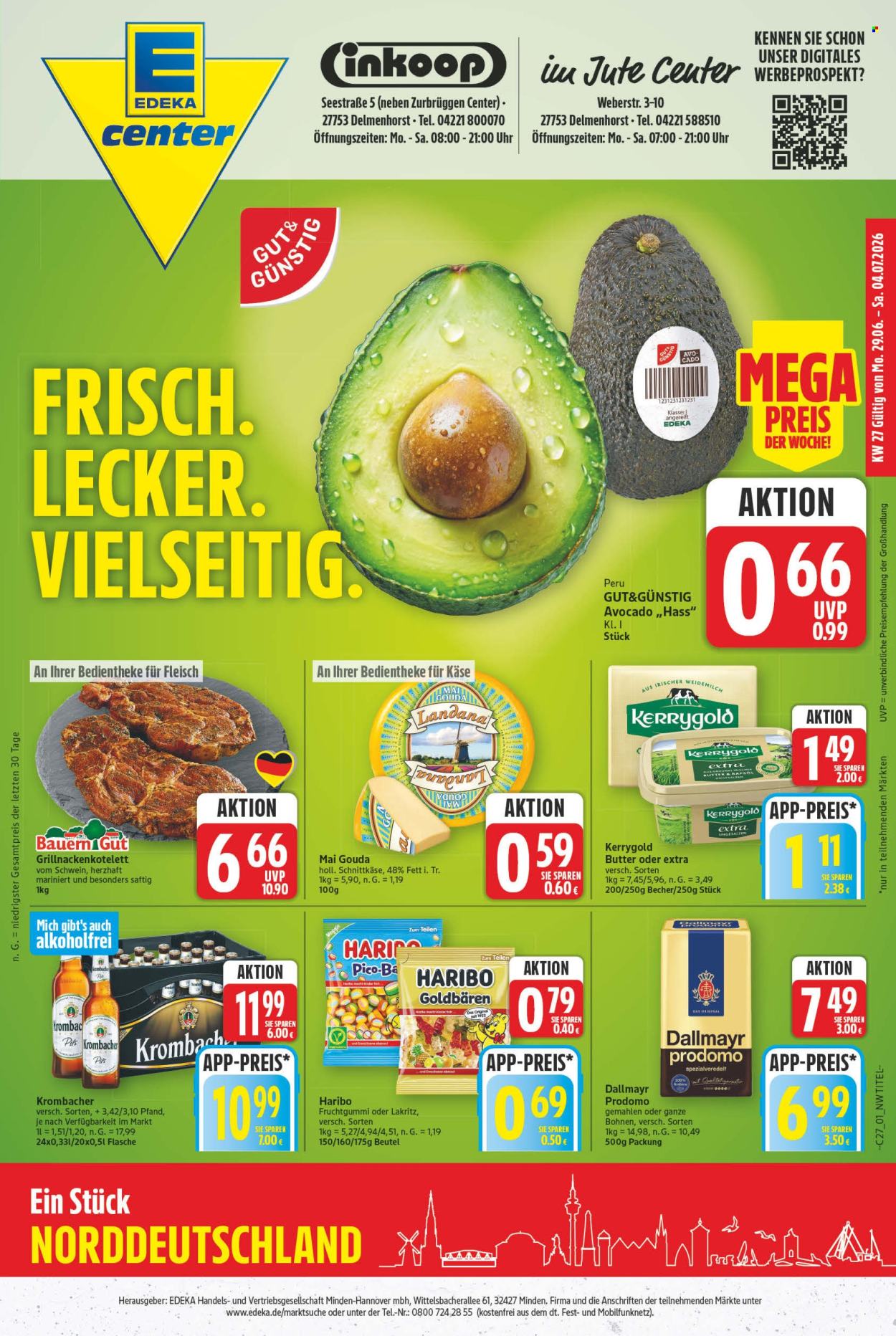 E center Prospekte  - 29.6.2026 - 4.7.2026. Seite 1