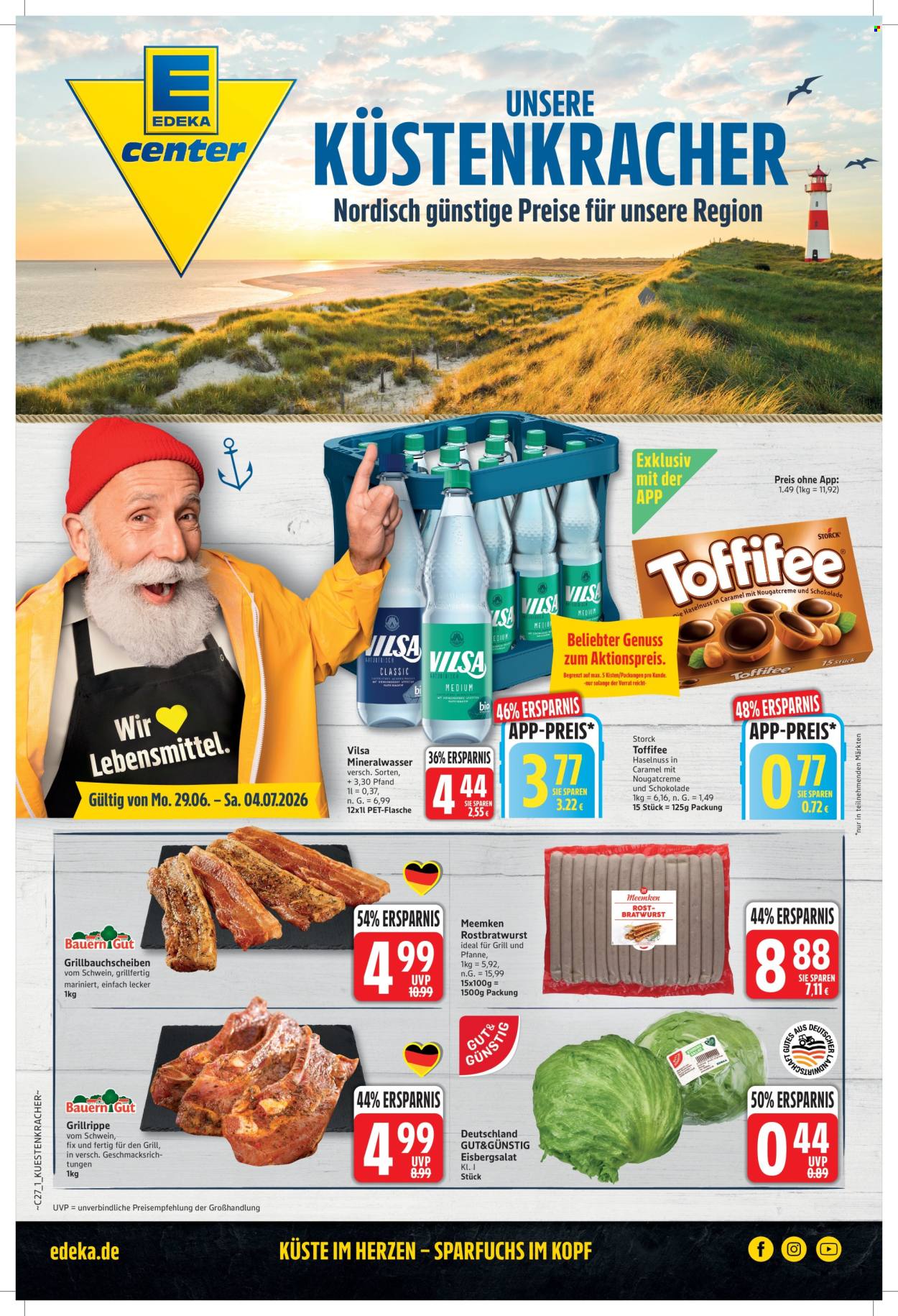 E center Prospekte  - 29.6.2026 - 4.7.2026. Seite 1