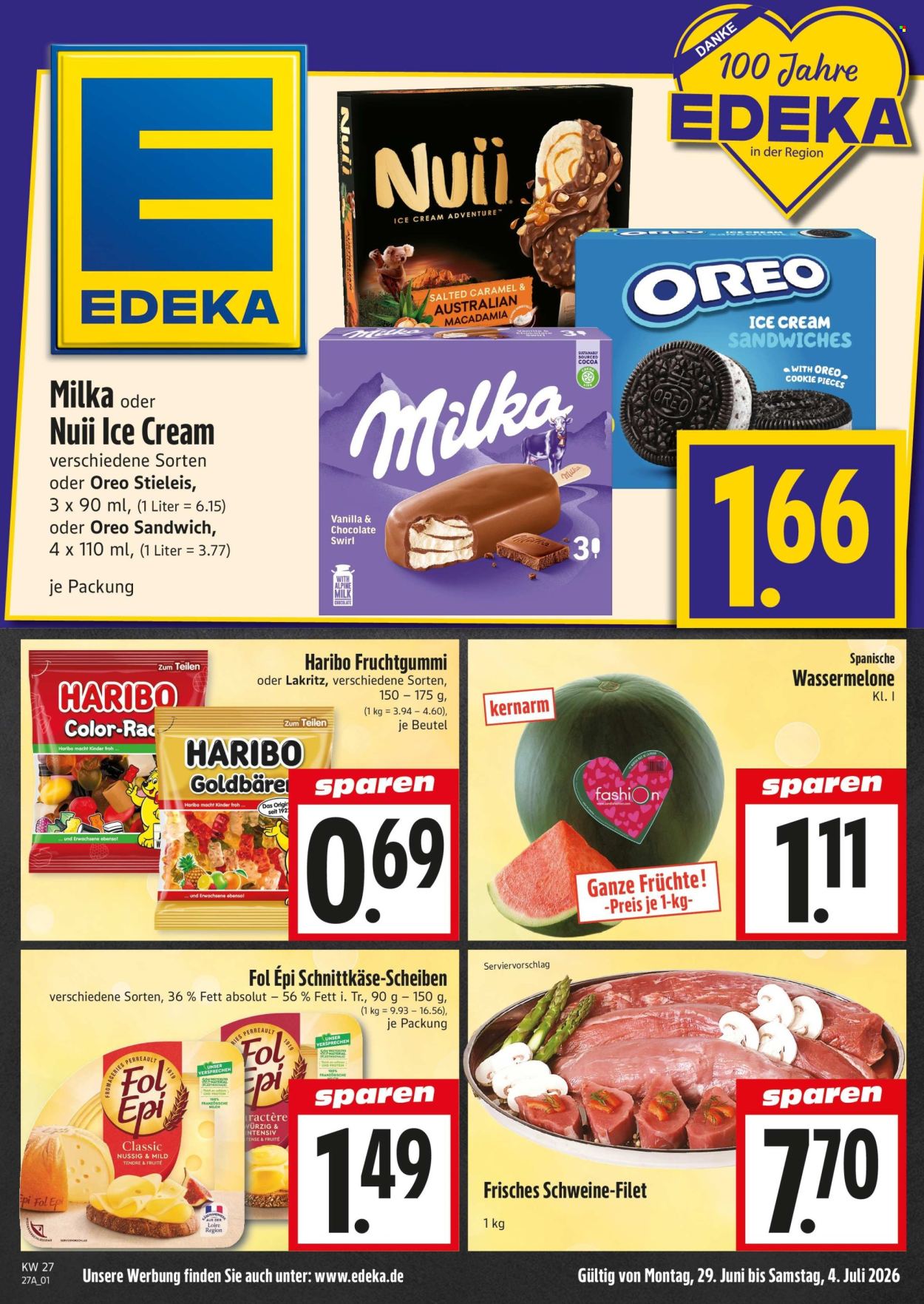 Edeka Prospekte  - 29.6.2026 - 4.7.2026. Seite 1