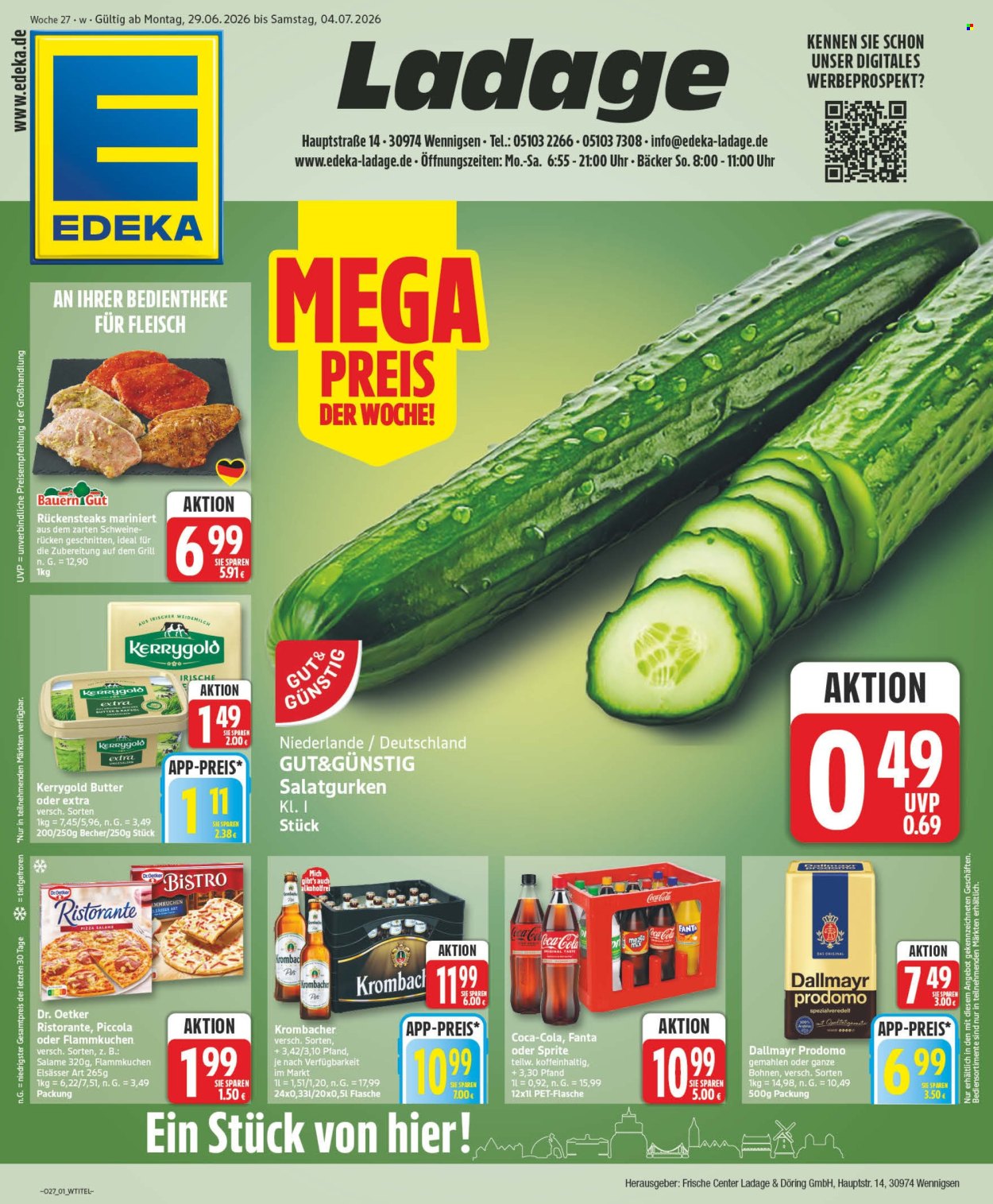 Edeka Prospekte  - 29.6.2026 - 4.7.2026. Seite 1