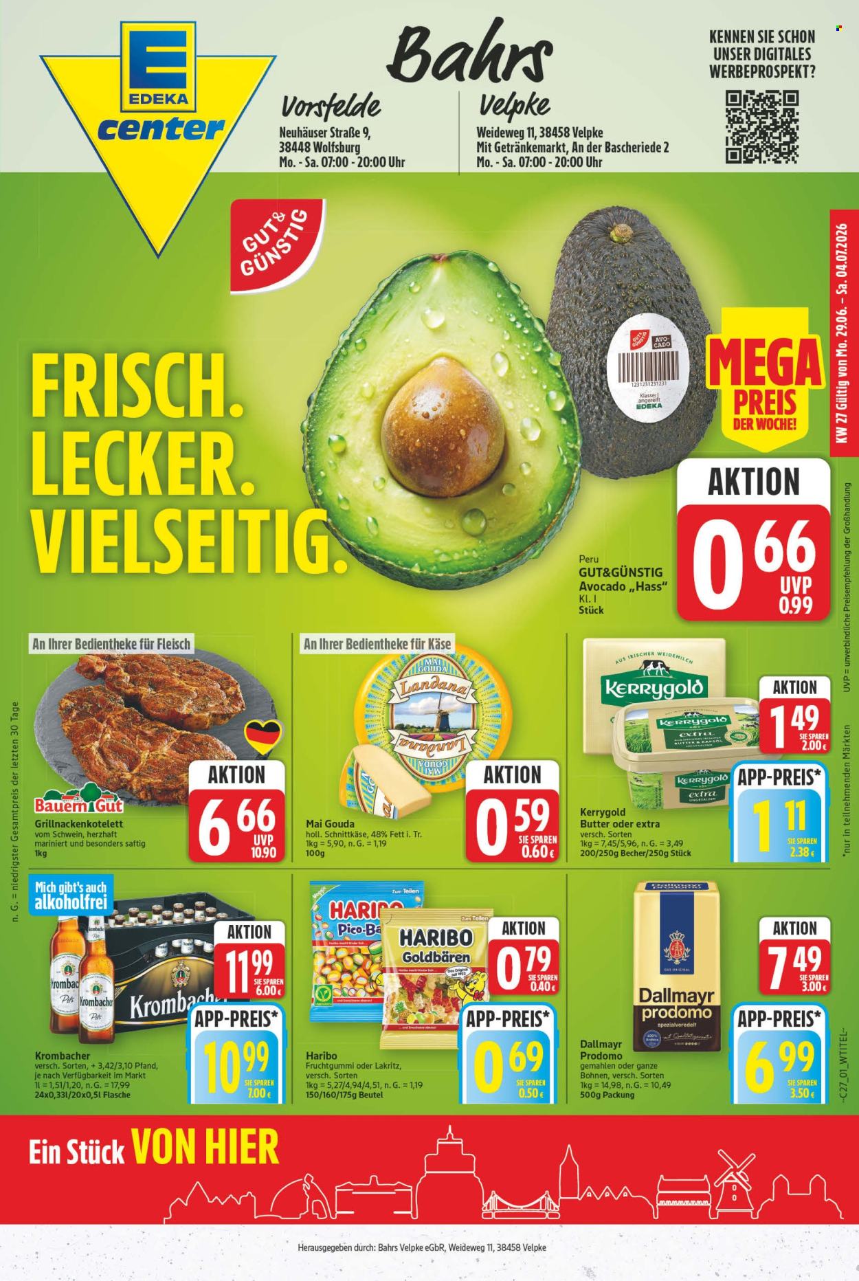 E center Prospekte  - 29.6.2026 - 4.7.2026. Seite 1