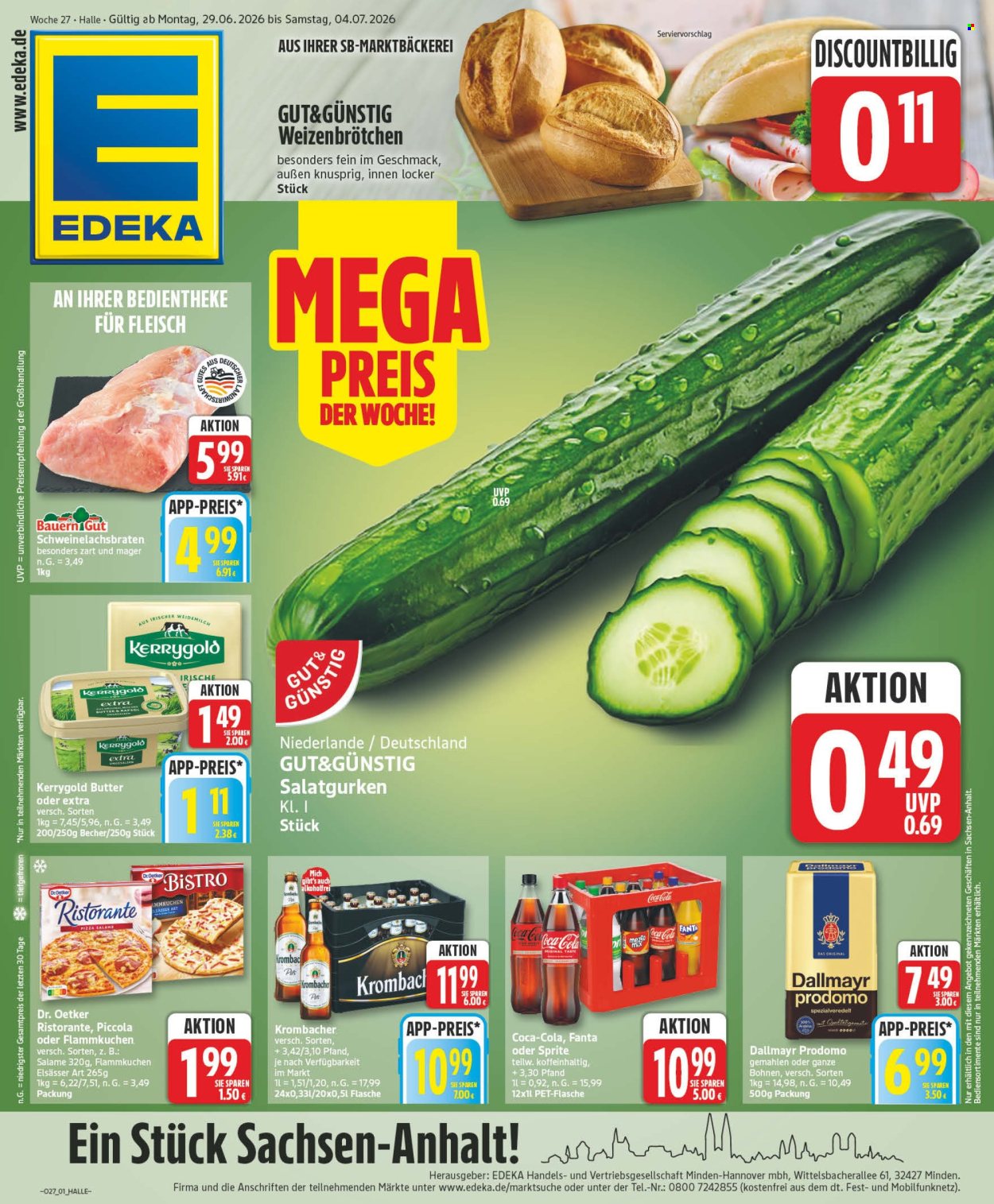 Edeka Prospekte  - 29.6.2026 - 4.7.2026. Seite 1