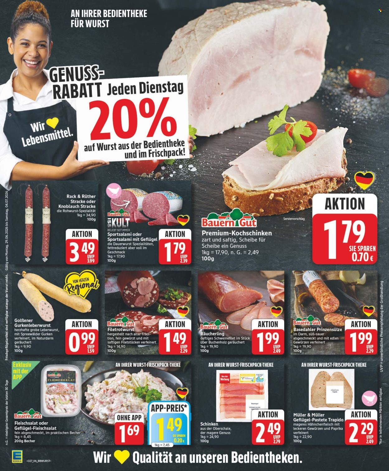 Edeka Prospekte  - 29.6.2026 - 4.7.2026. Seite 6