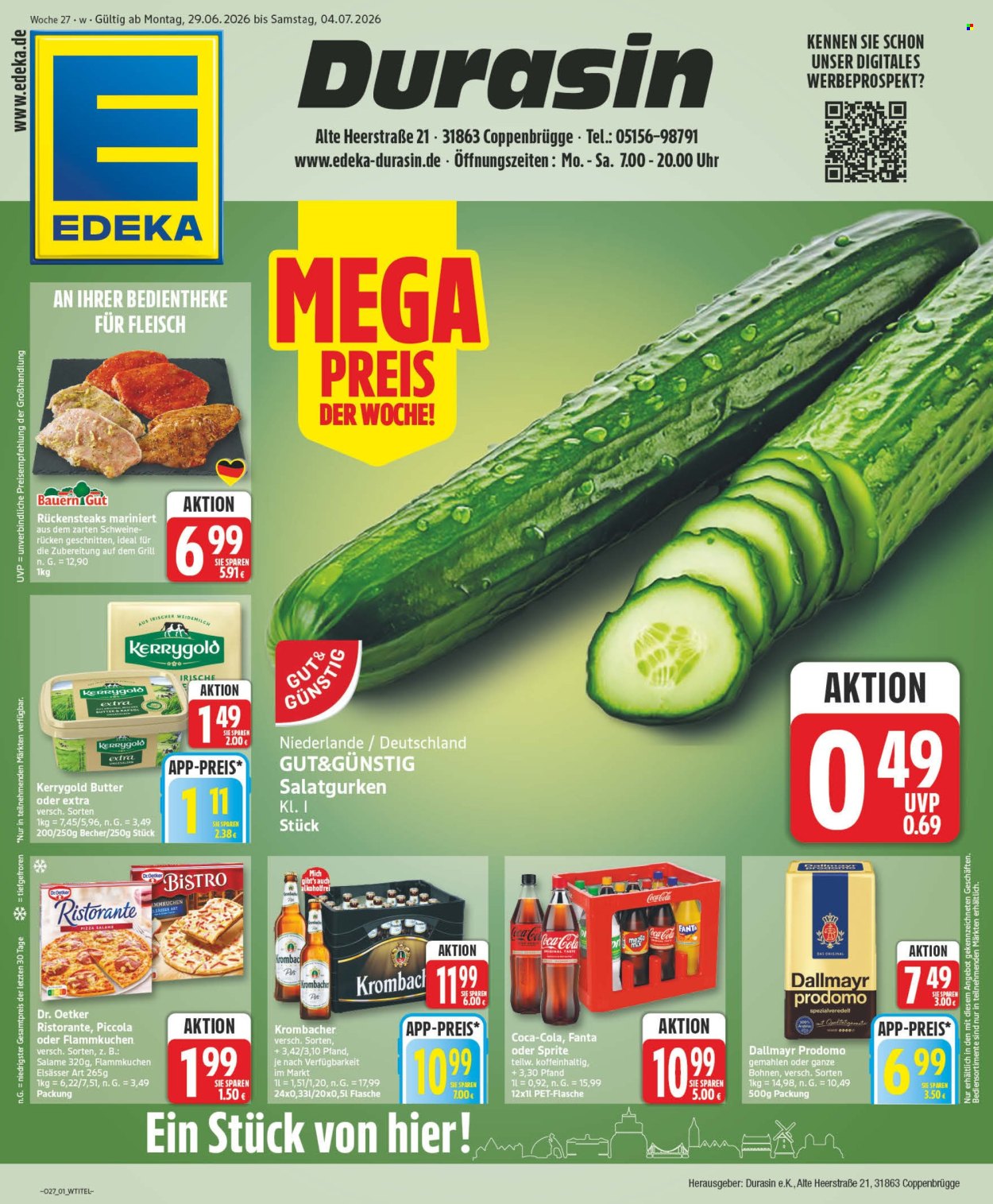 Edeka Prospekte  - 29.6.2026 - 4.7.2026. Seite 1