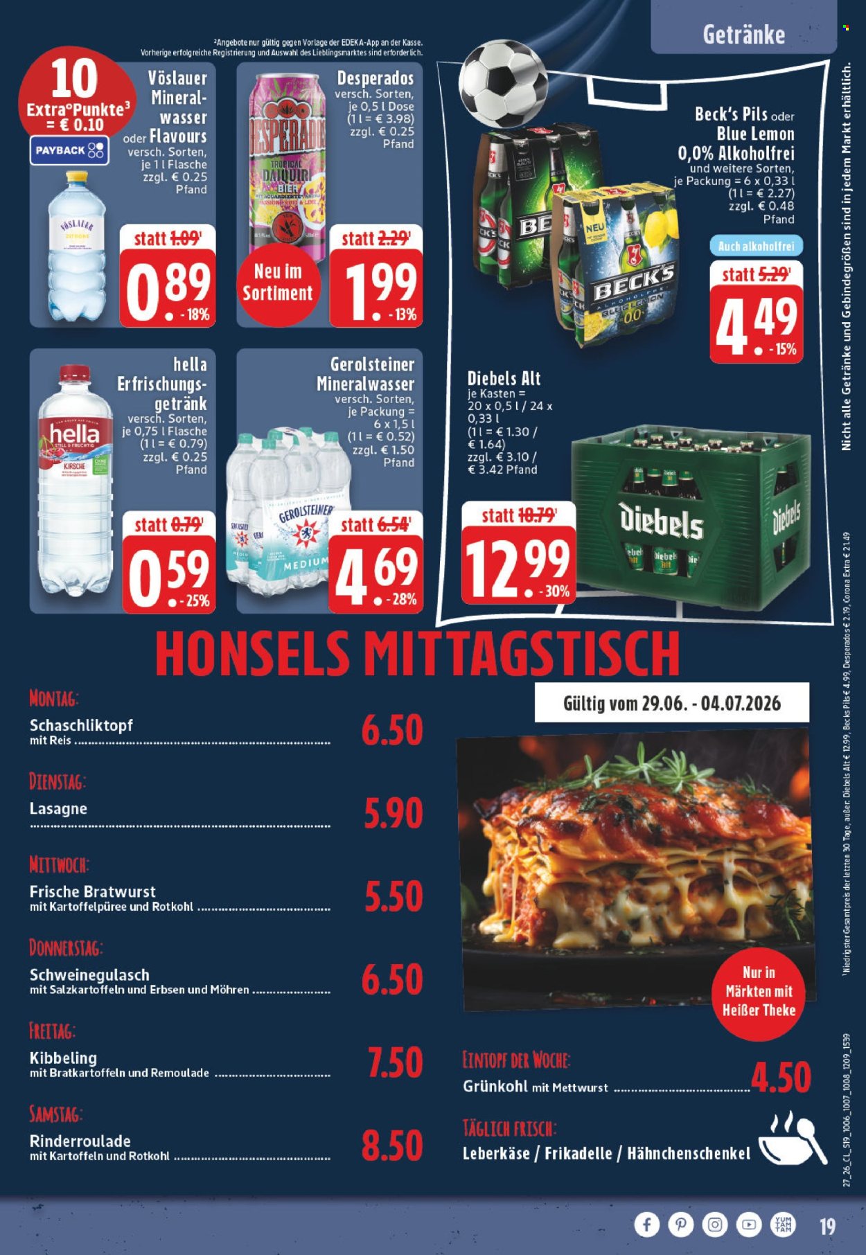 Edeka Prospekte  - 29.6.2026 - 4.7.2026. Seite 19