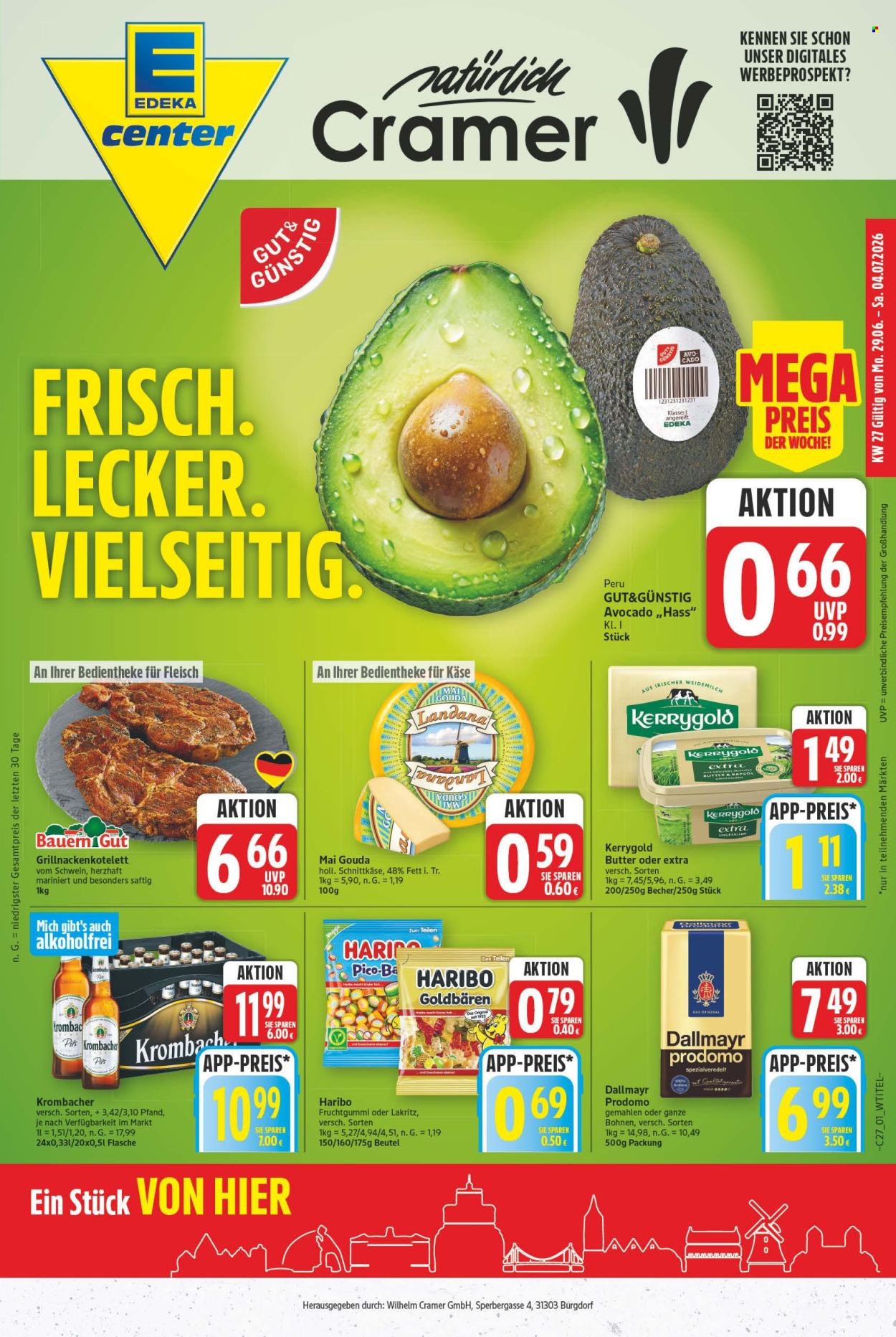 E center Prospekte  - 29.6.2026 - 4.7.2026. Seite 1