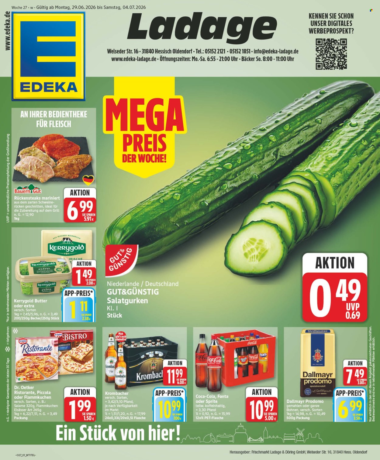 Edeka Prospekte  - 29.6.2026 - 4.7.2026. Seite 1