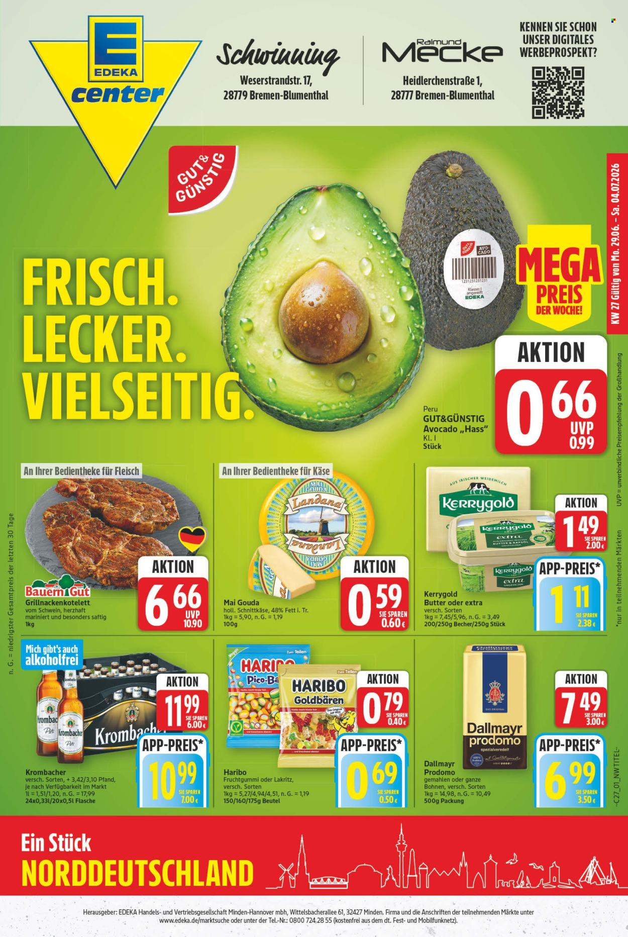 E center Prospekte  - 29.6.2026 - 4.7.2026. Seite 1