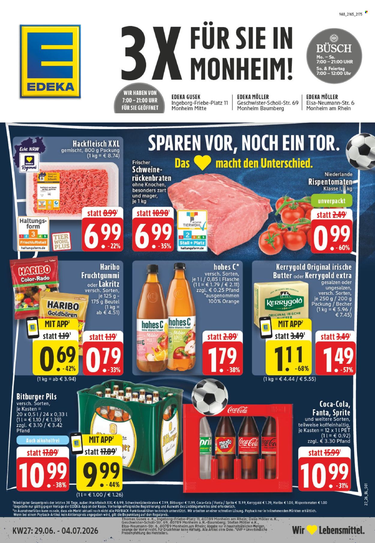 Edeka Prospekte  - 29.6.2026 - 4.7.2026. Seite 1
