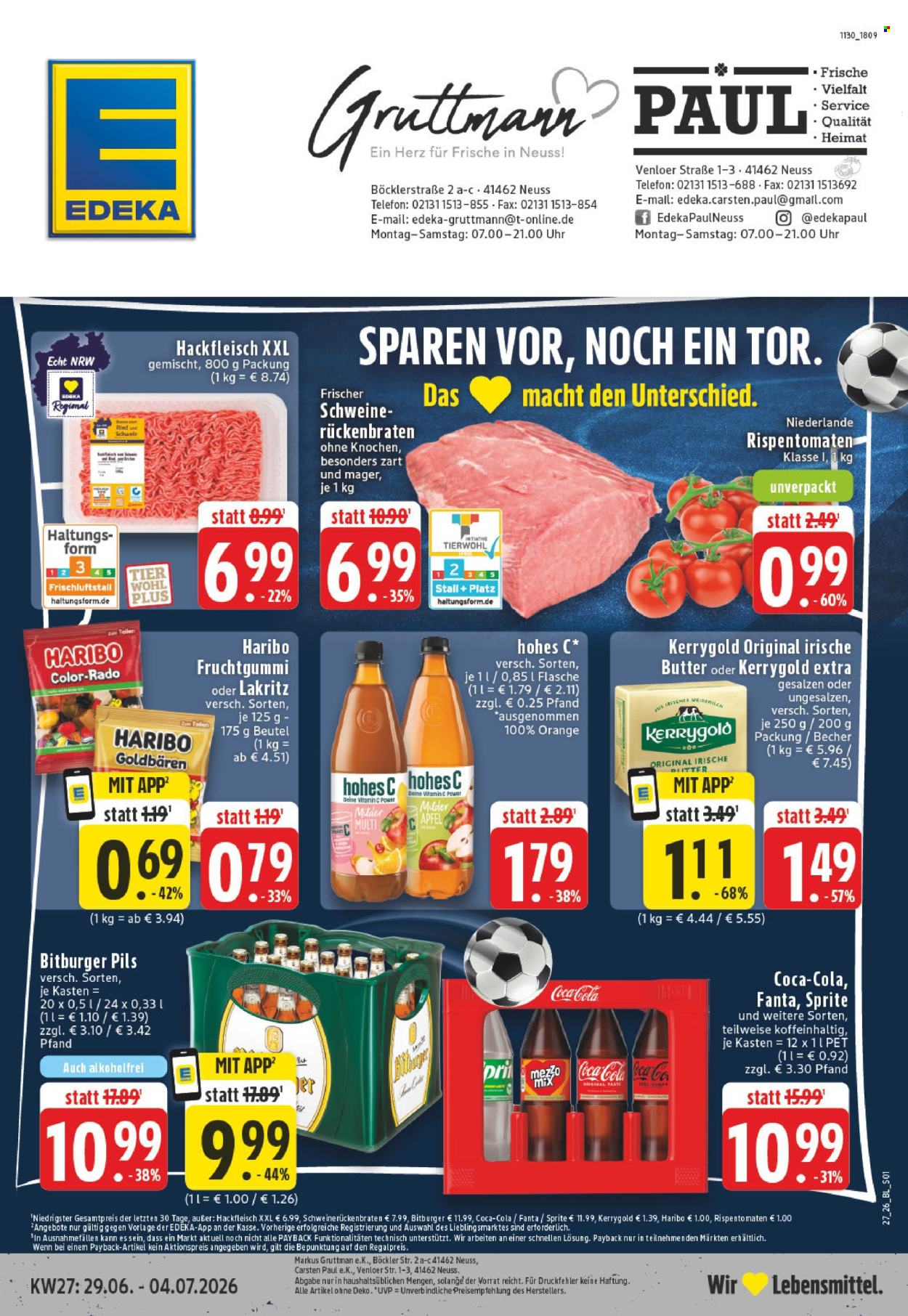 Edeka Prospekte  - 29.6.2026 - 4.7.2026. Seite 1