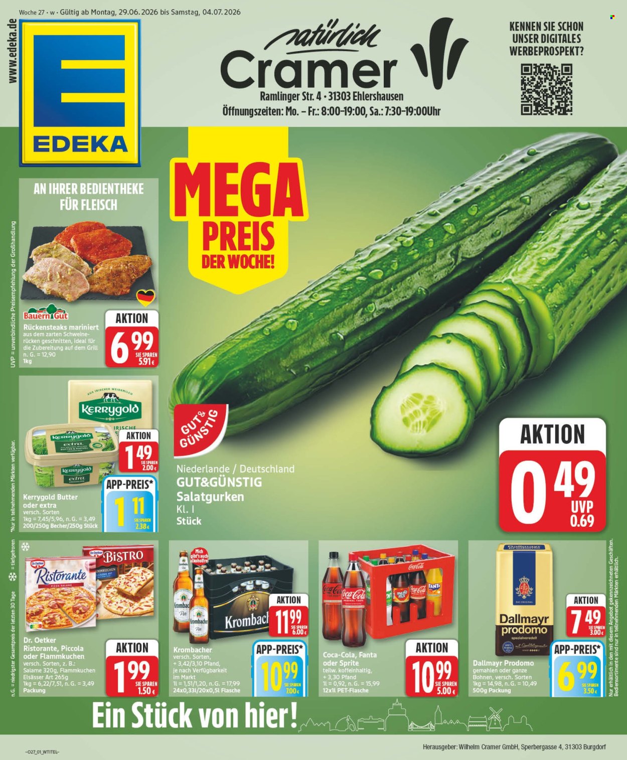 Edeka Prospekte  - 29.6.2026 - 4.7.2026. Seite 1