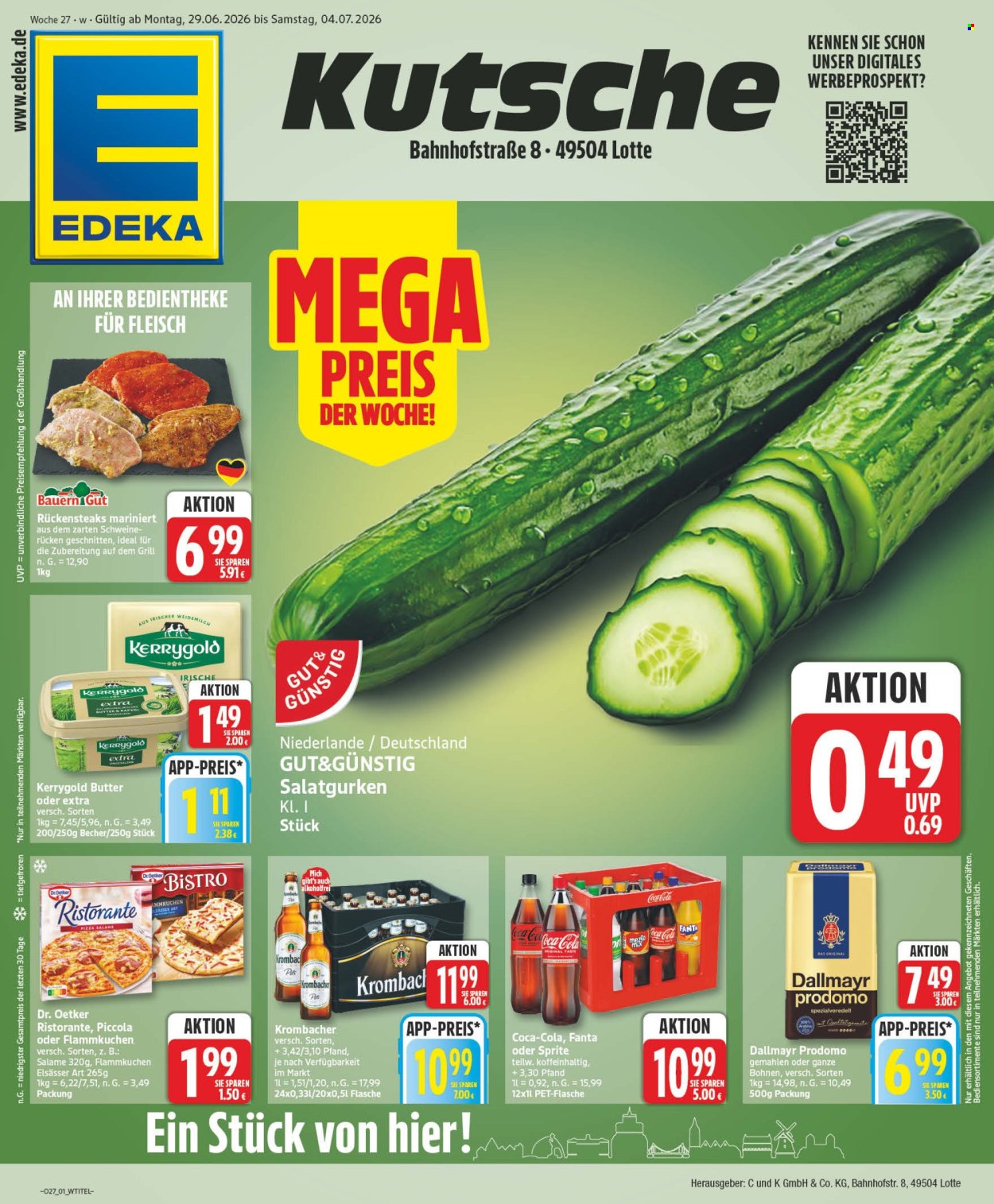 Edeka Prospekte  - 29.6.2026 - 4.7.2026. Seite 1