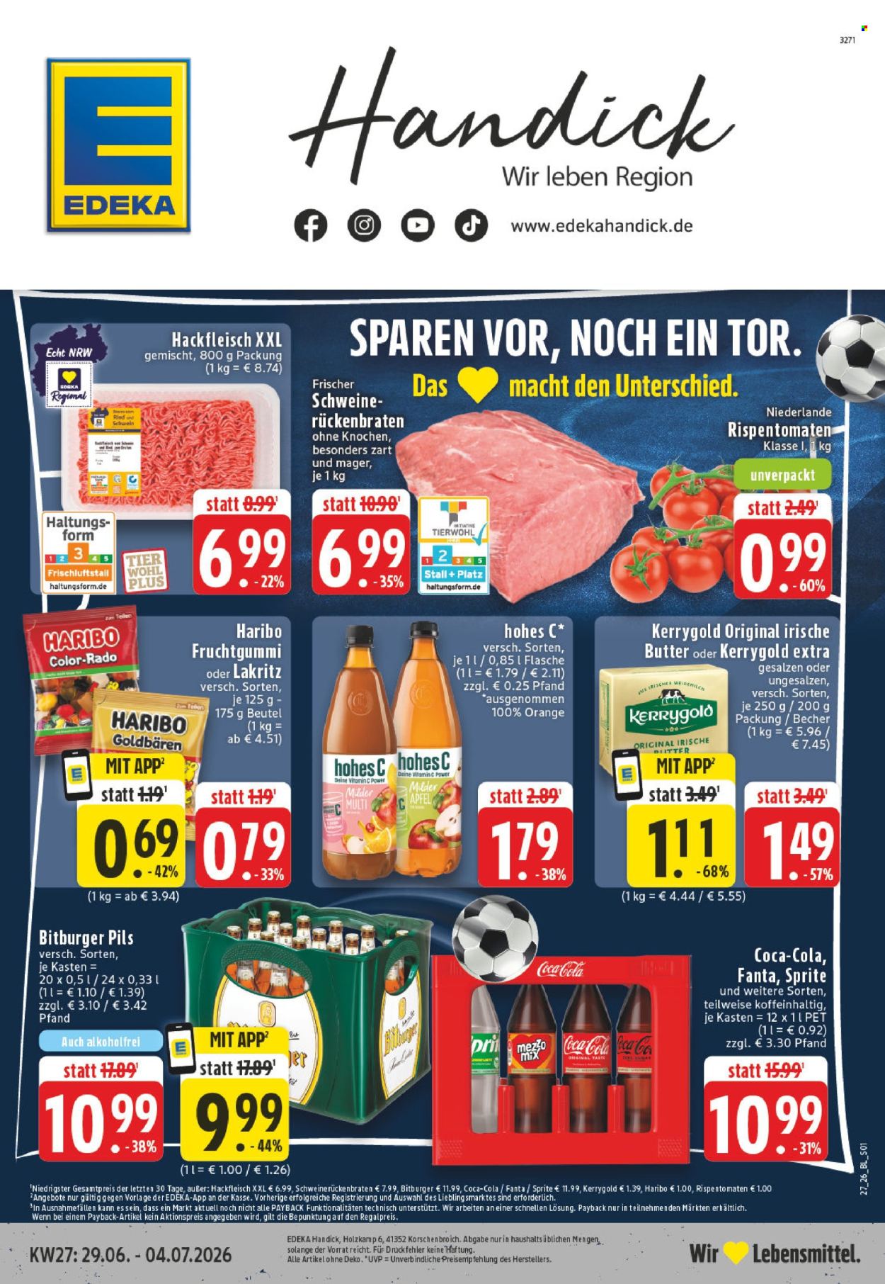 Edeka Prospekte  - 29.6.2026 - 4.7.2026. Seite 1