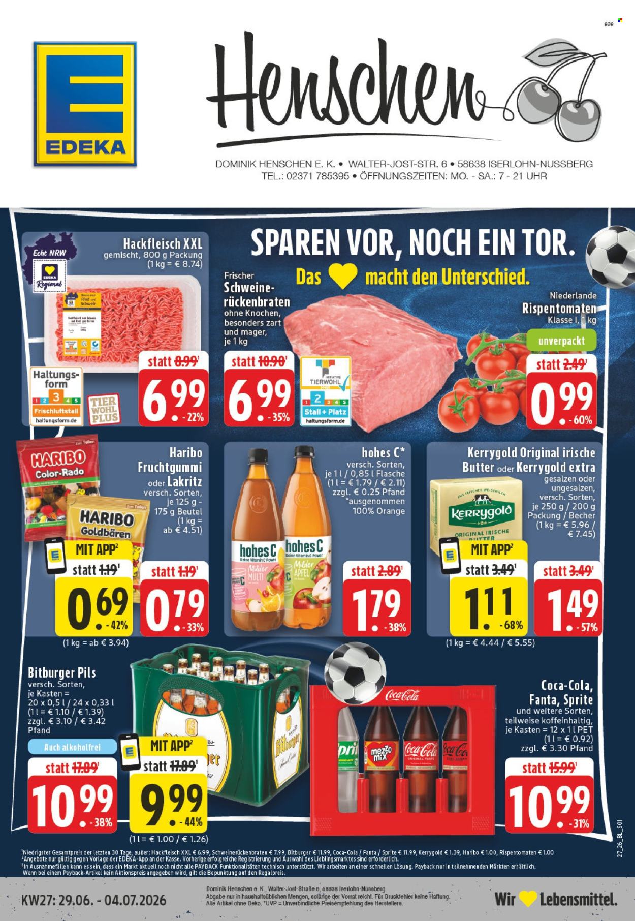 Edeka Prospekte  - 29.6.2026 - 4.7.2026. Seite 1