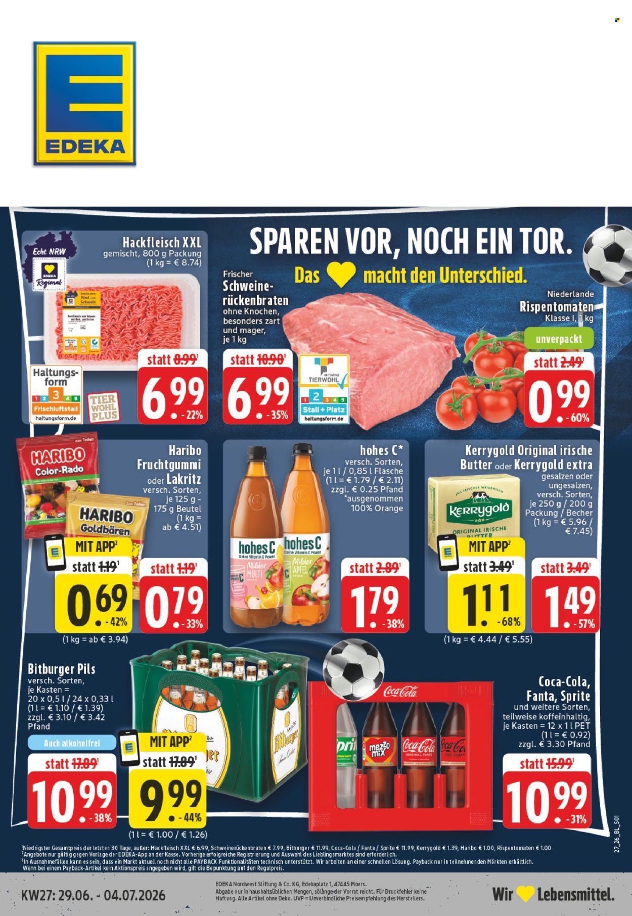 Edeka Prospekte  - 29.6.2026 - 4.7.2026. Seite 1