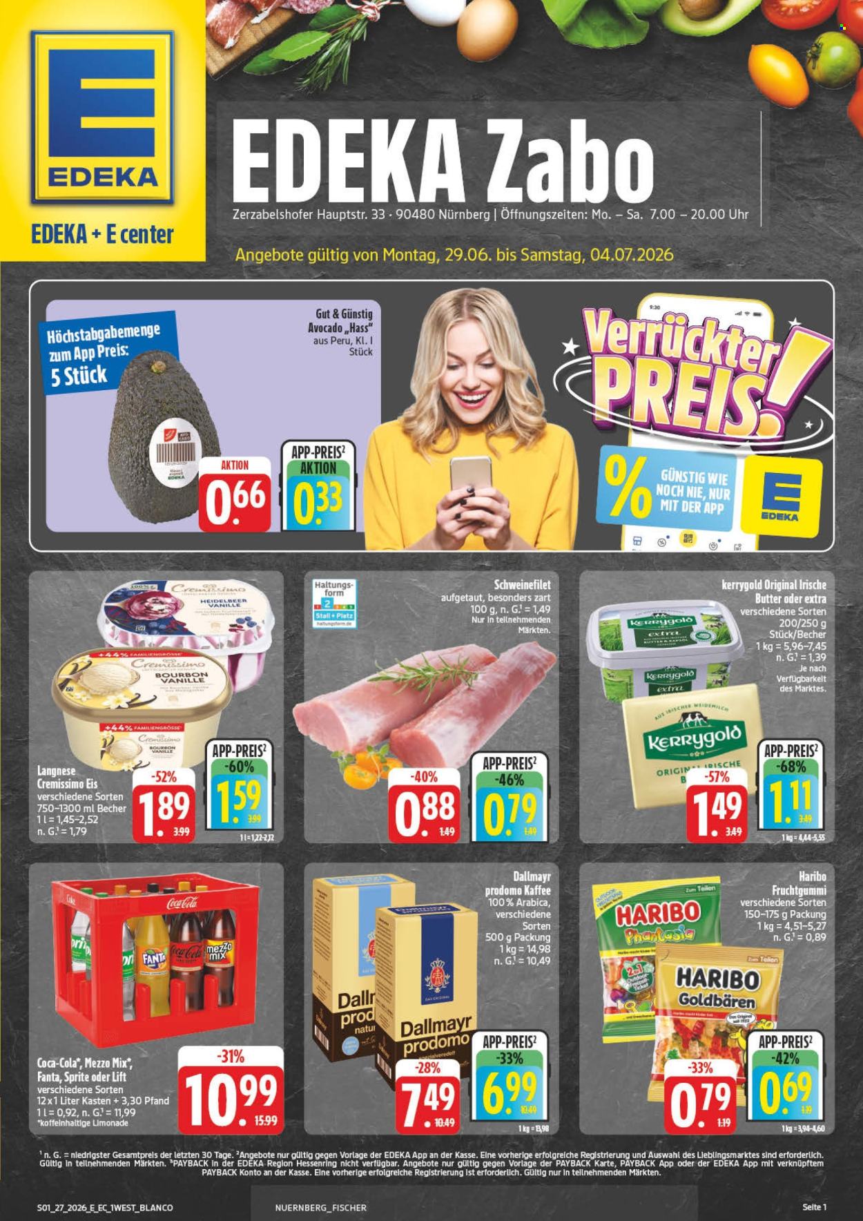 Edeka Prospekte  - 29.6.2026 - 4.7.2026. Seite 1
