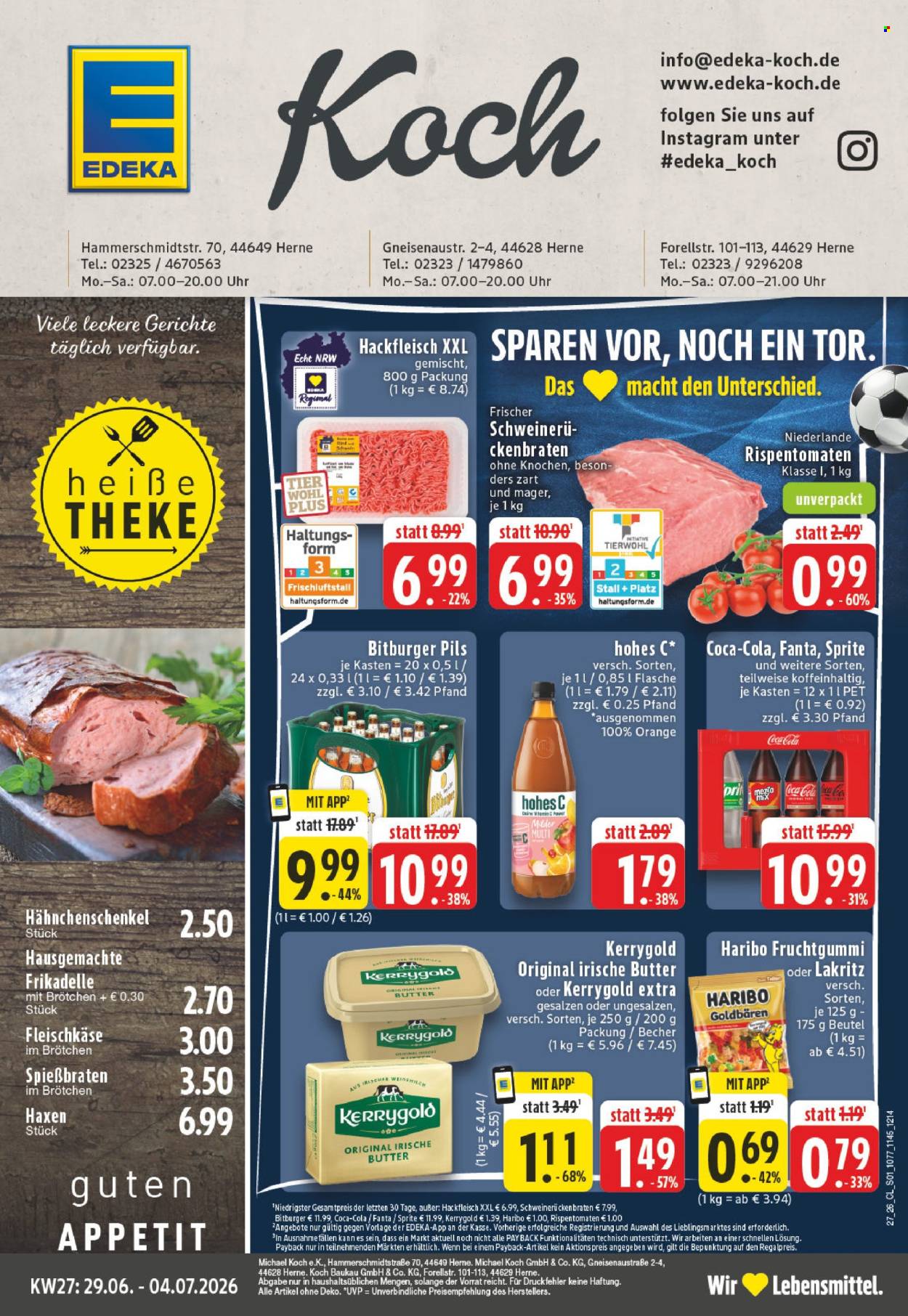 Edeka Prospekte  - 29.6.2026 - 4.7.2026. Seite 1