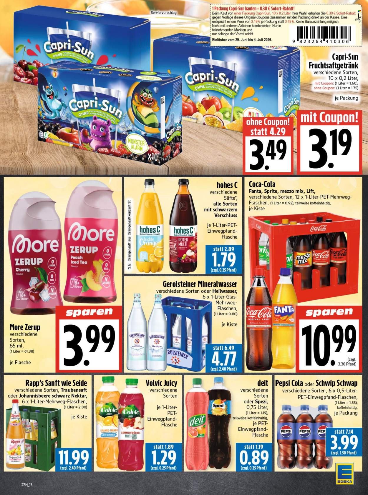 Edeka Prospekte  - 29.6.2026 - 4.7.2026. Seite 13