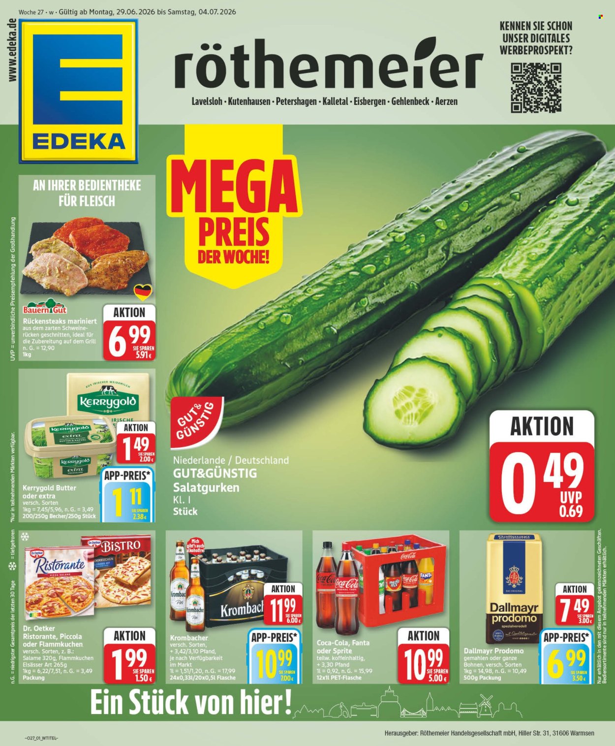 Edeka Prospekte  - 29.6.2026 - 4.7.2026. Seite 1
