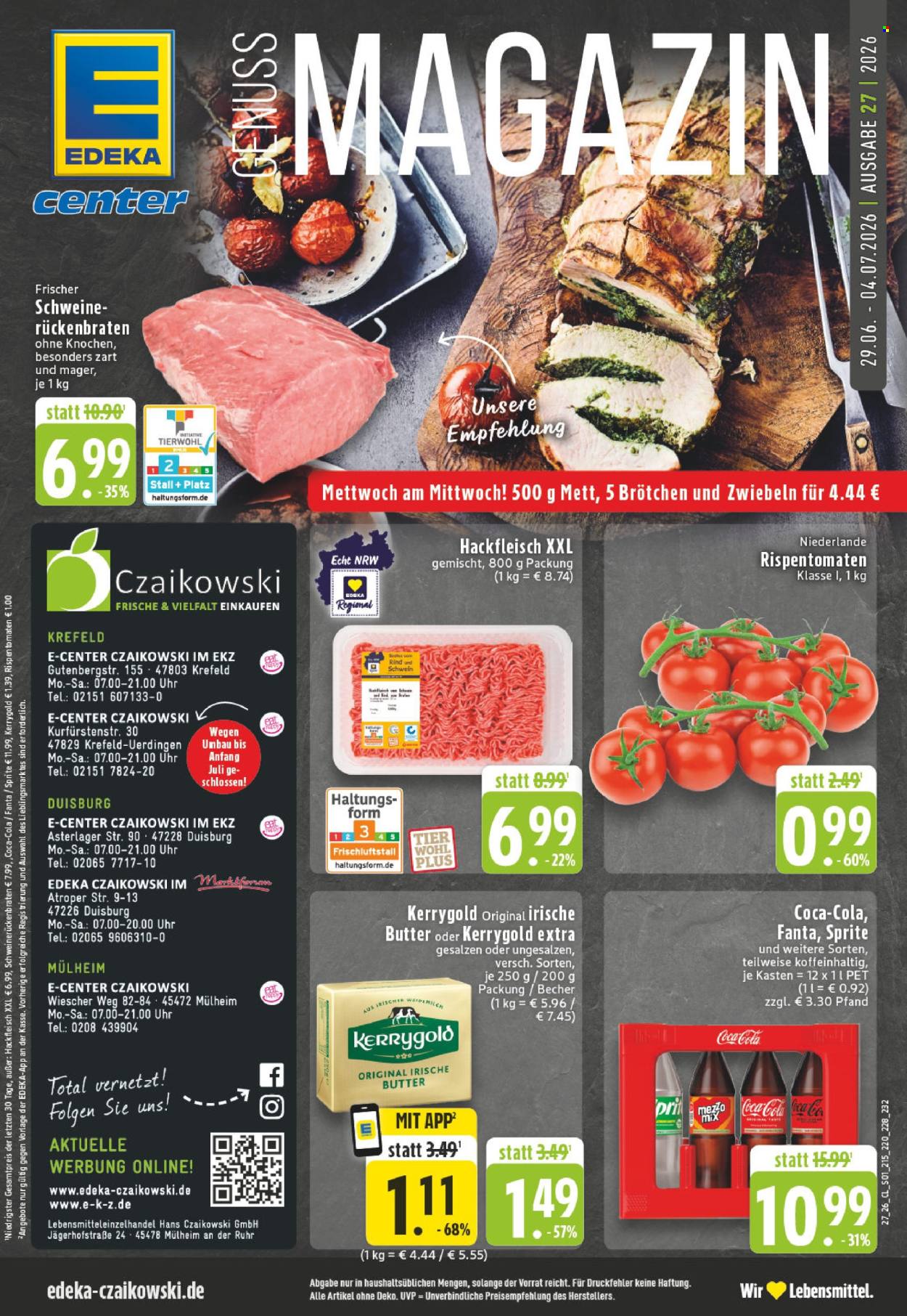 E center Prospekte  - 29.6.2026 - 4.7.2026. Seite 1