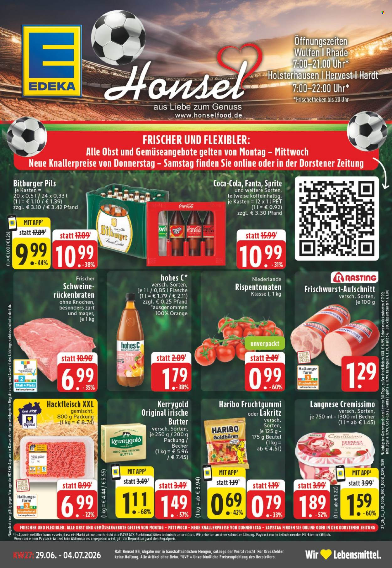 Edeka Prospekte  - 29.6.2026 - 4.7.2026. Seite 1