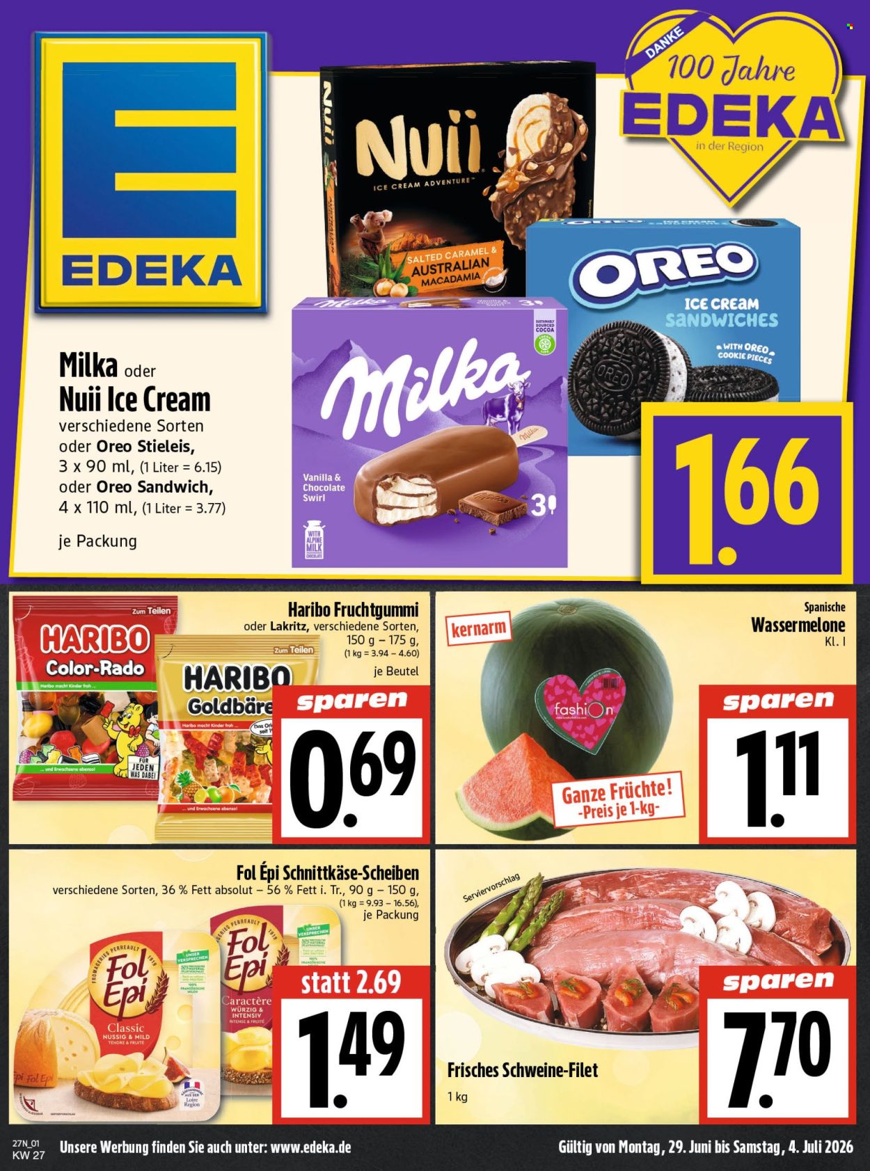 Edeka Prospekte  - 29.6.2026 - 4.7.2026. Seite 1