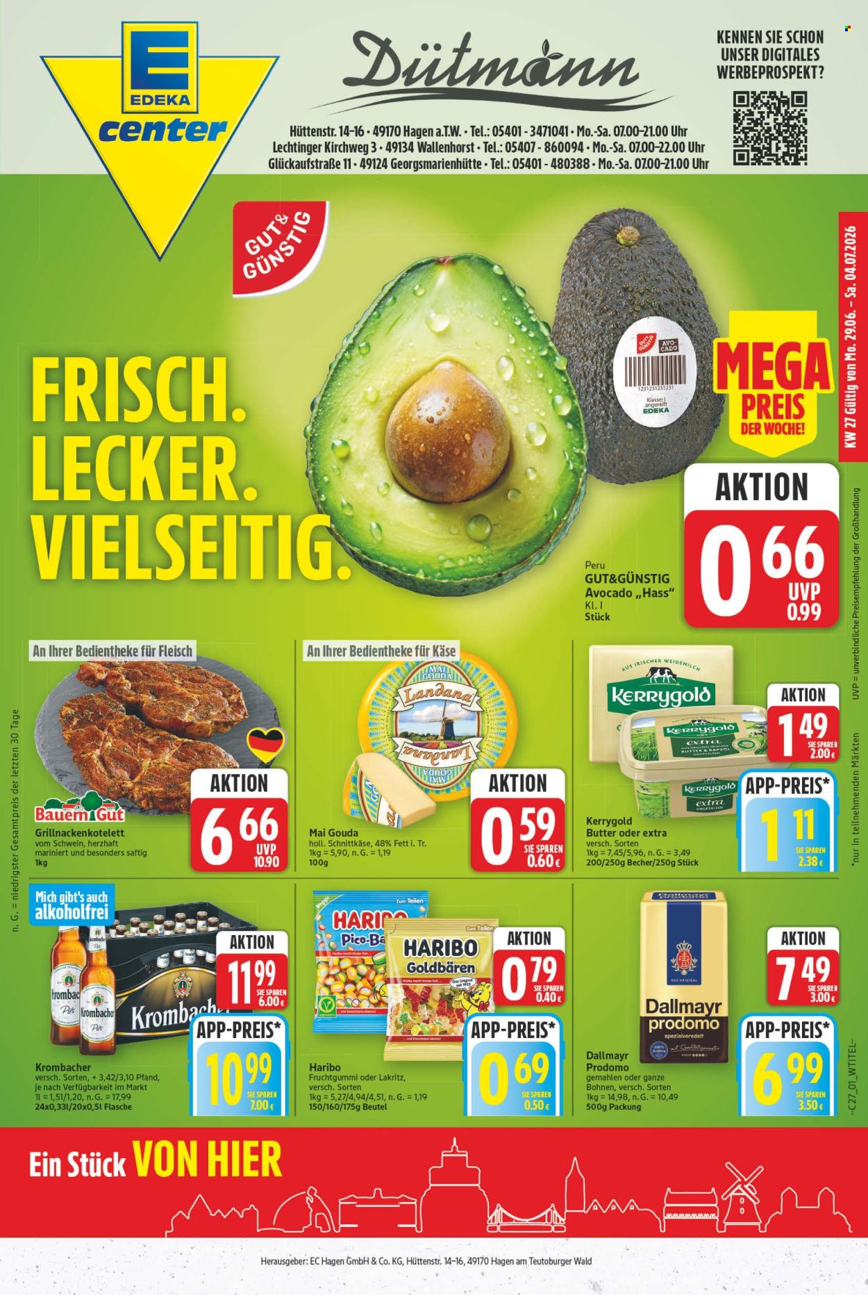 E center Prospekte  - 29.6.2026 - 4.7.2026. Seite 1