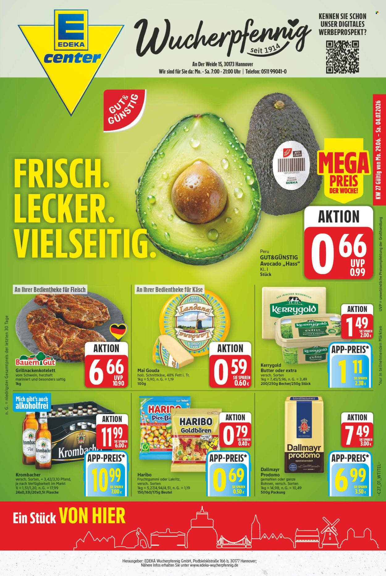 E center Prospekte  - 29.6.2026 - 4.7.2026. Seite 1