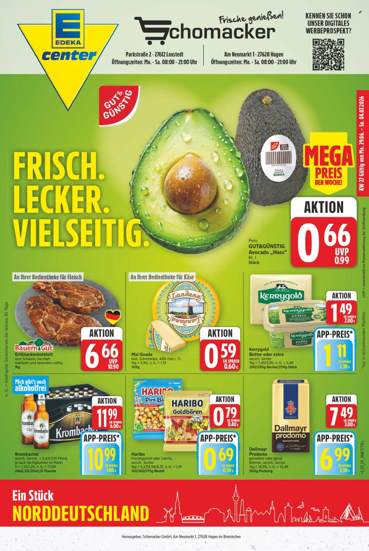 E center Prospekte  - 29.6.2026 - 4.7.2026. Seite 1