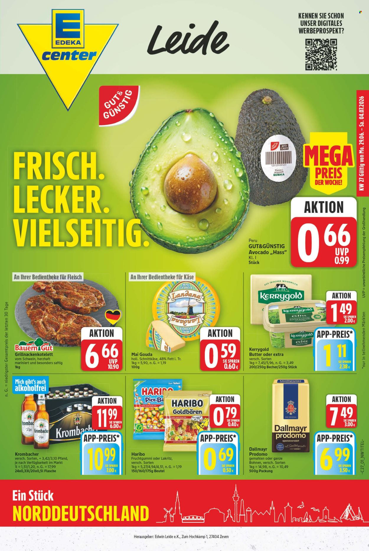 E center Prospekte  - 29.6.2026 - 4.7.2026. Seite 1