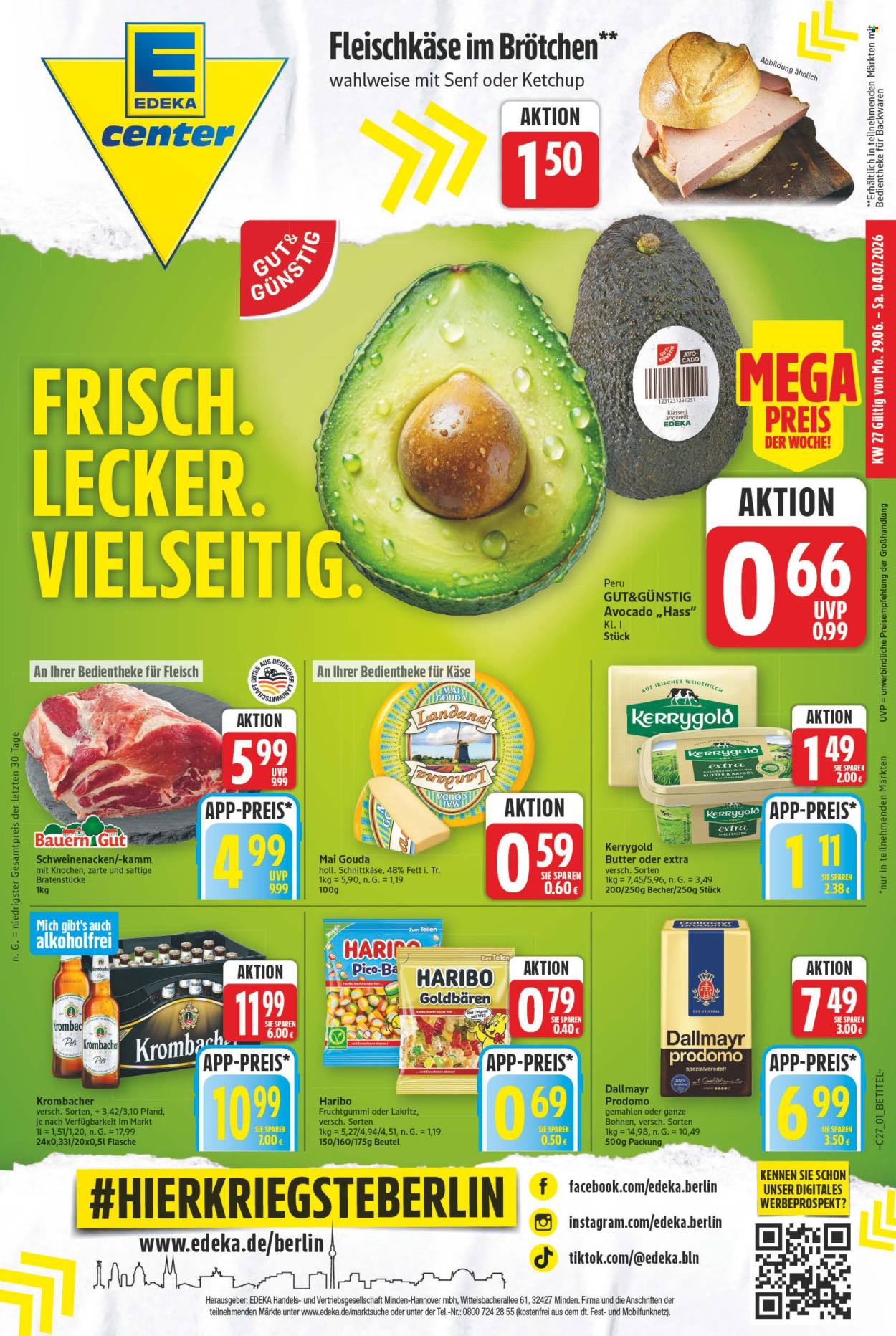 E center Prospekte  - 29.6.2026 - 4.7.2026. Seite 1