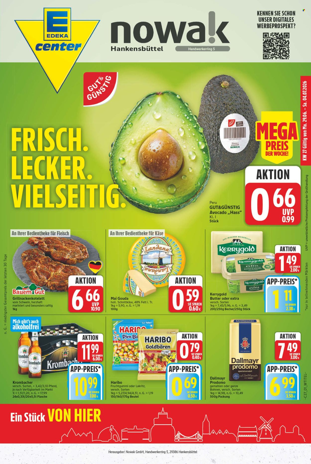 E center Prospekte  - 29.6.2026 - 4.7.2026. Seite 1