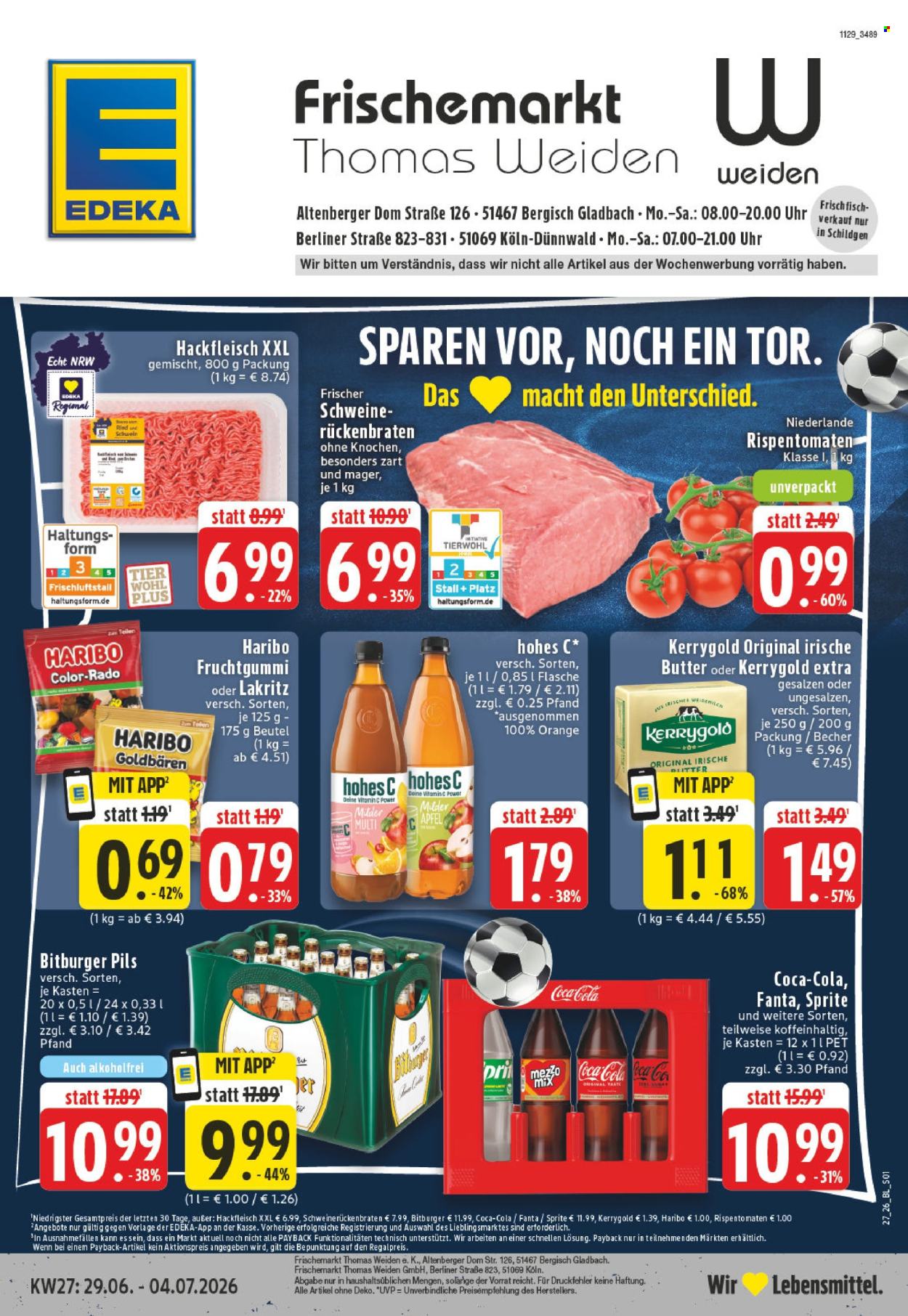 Edeka Prospekte  - 29.6.2026 - 4.7.2026. Seite 1