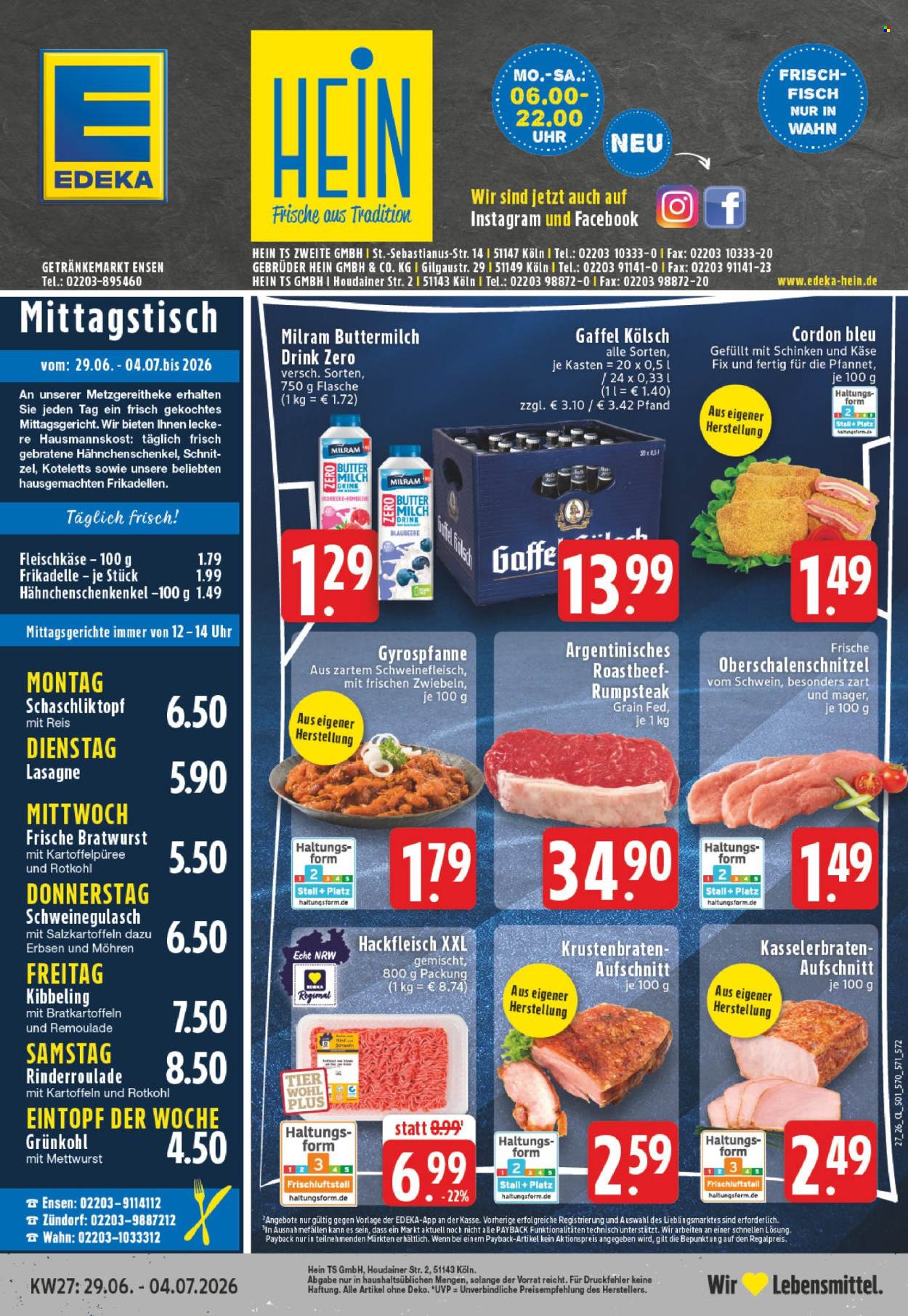 Edeka Prospekte  - 29.6.2026 - 4.7.2026. Seite 1