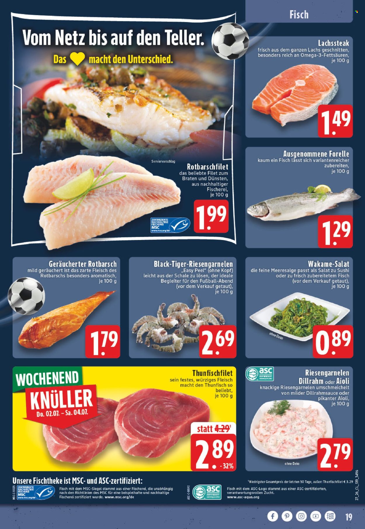 Edeka Prospekte  - 29.6.2026 - 4.7.2026. Seite 19