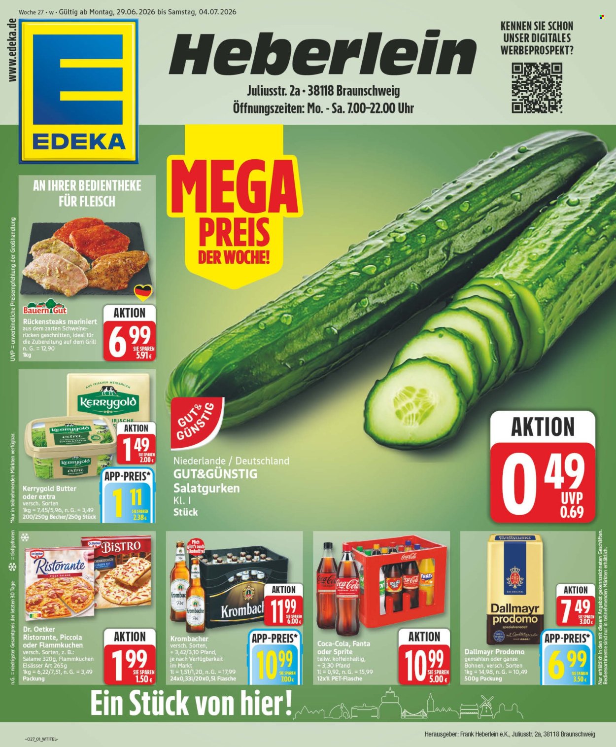 Edeka Prospekte  - 29.6.2026 - 4.7.2026. Seite 1