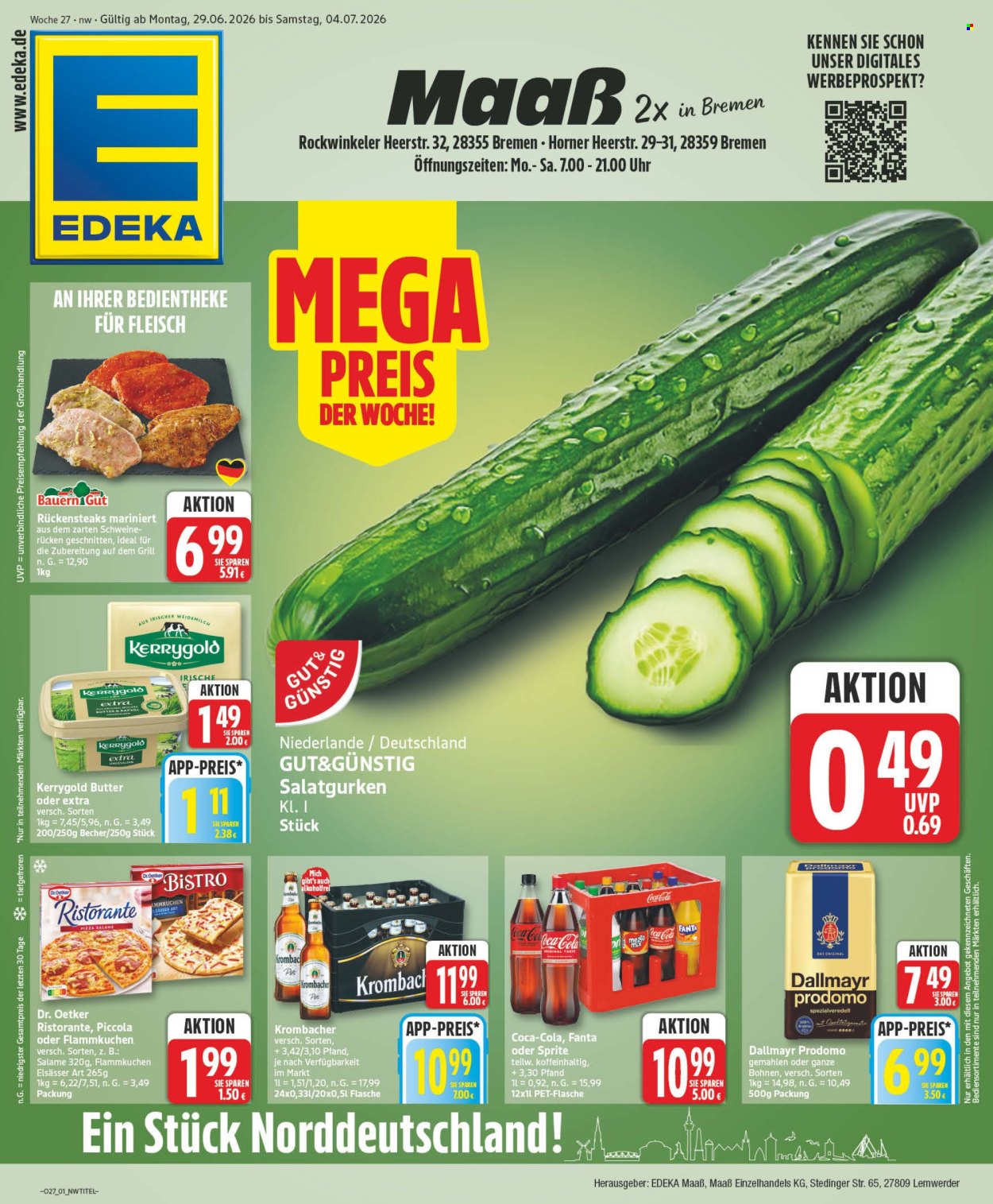 Edeka Prospekte  - 29.6.2026 - 4.7.2026. Seite 1